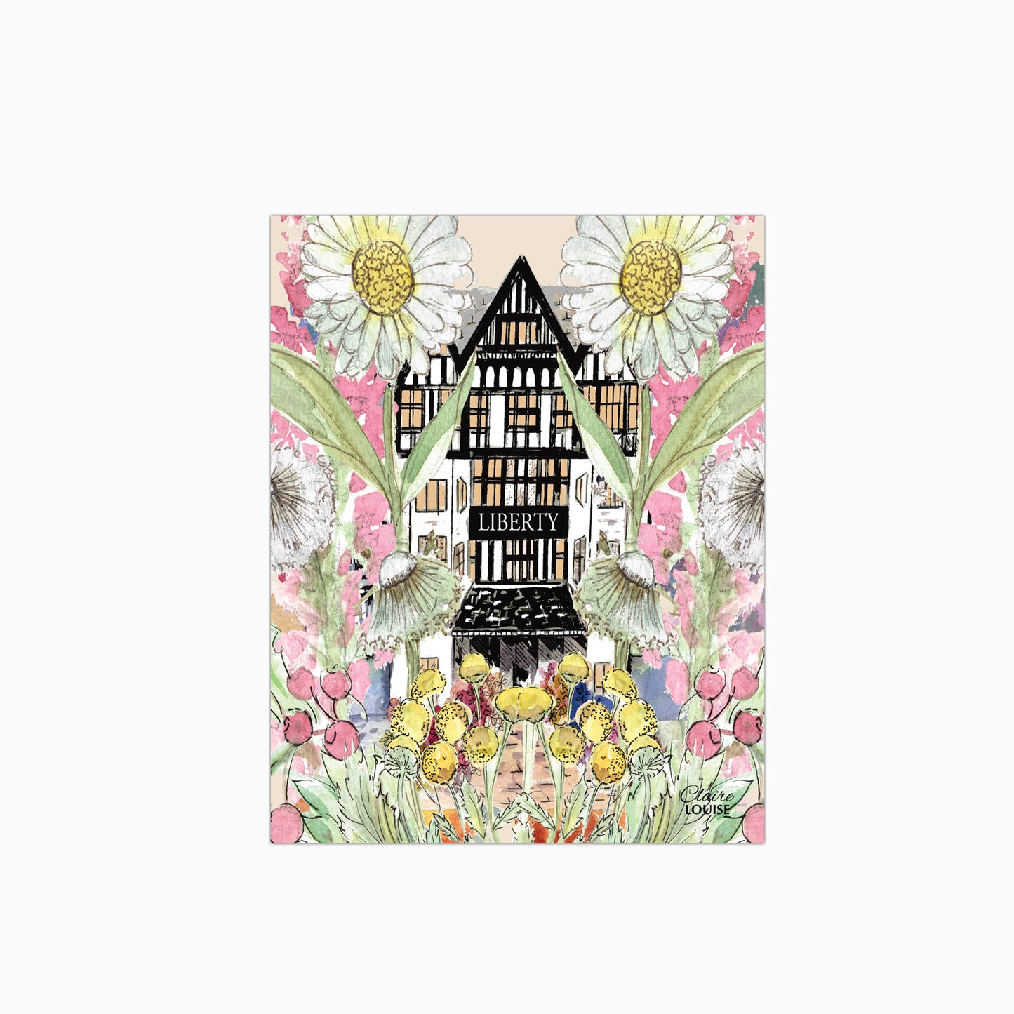 Liberty In Full Bloom Glass Kitchen Splashback