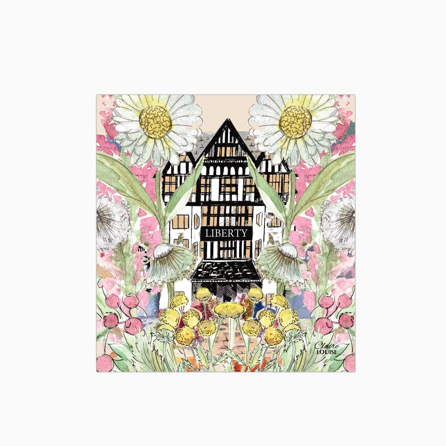 Liberty In Full Bloom Glass Kitchen Splashback
