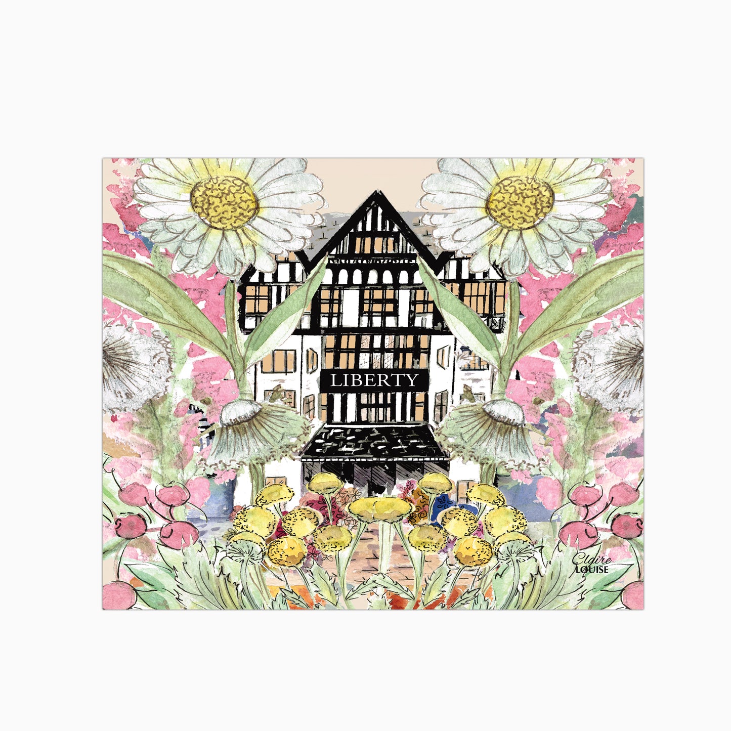 Liberty In Full Bloom Glass Kitchen Splashback