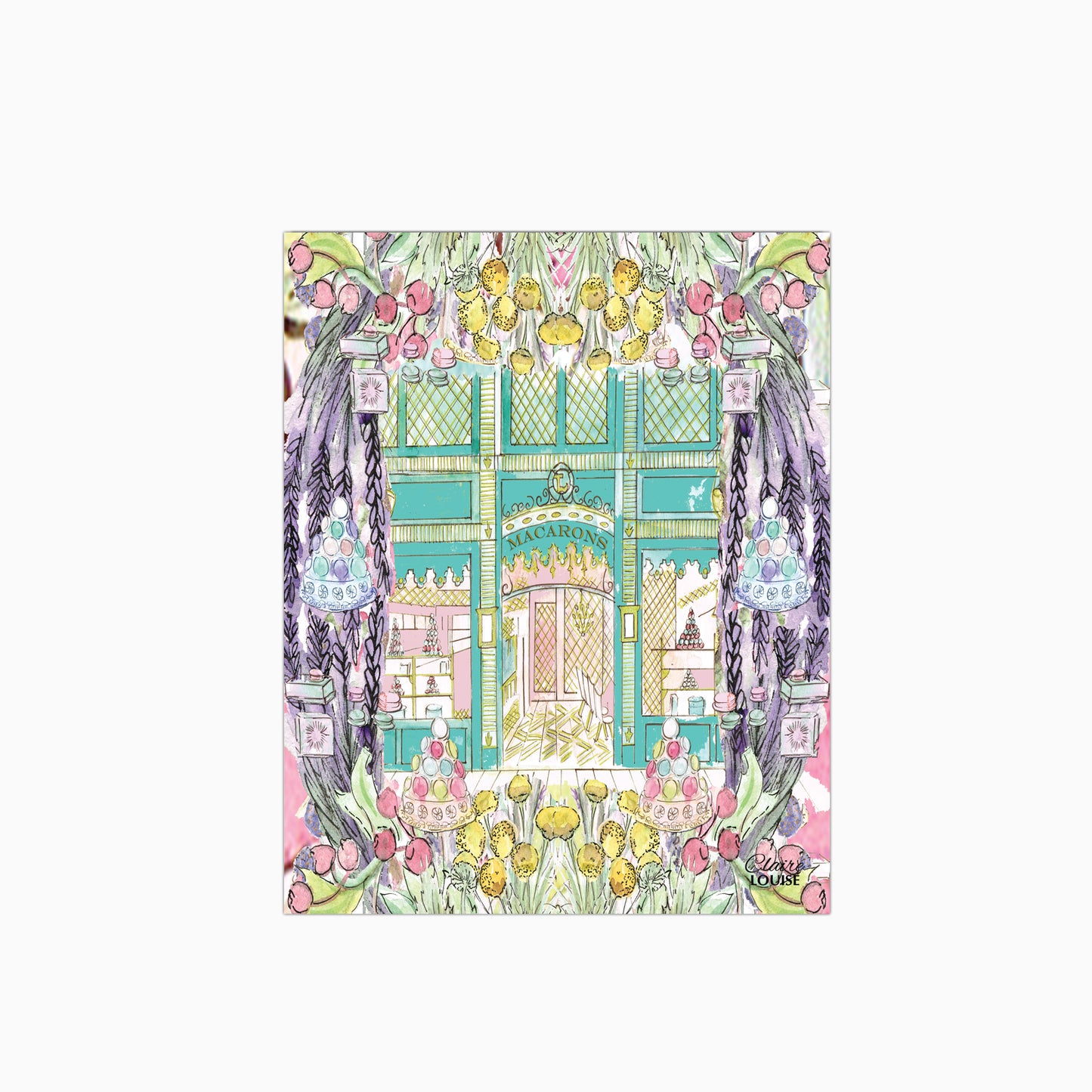 Laduree In Full Bloom Glass Kitchen Splashback