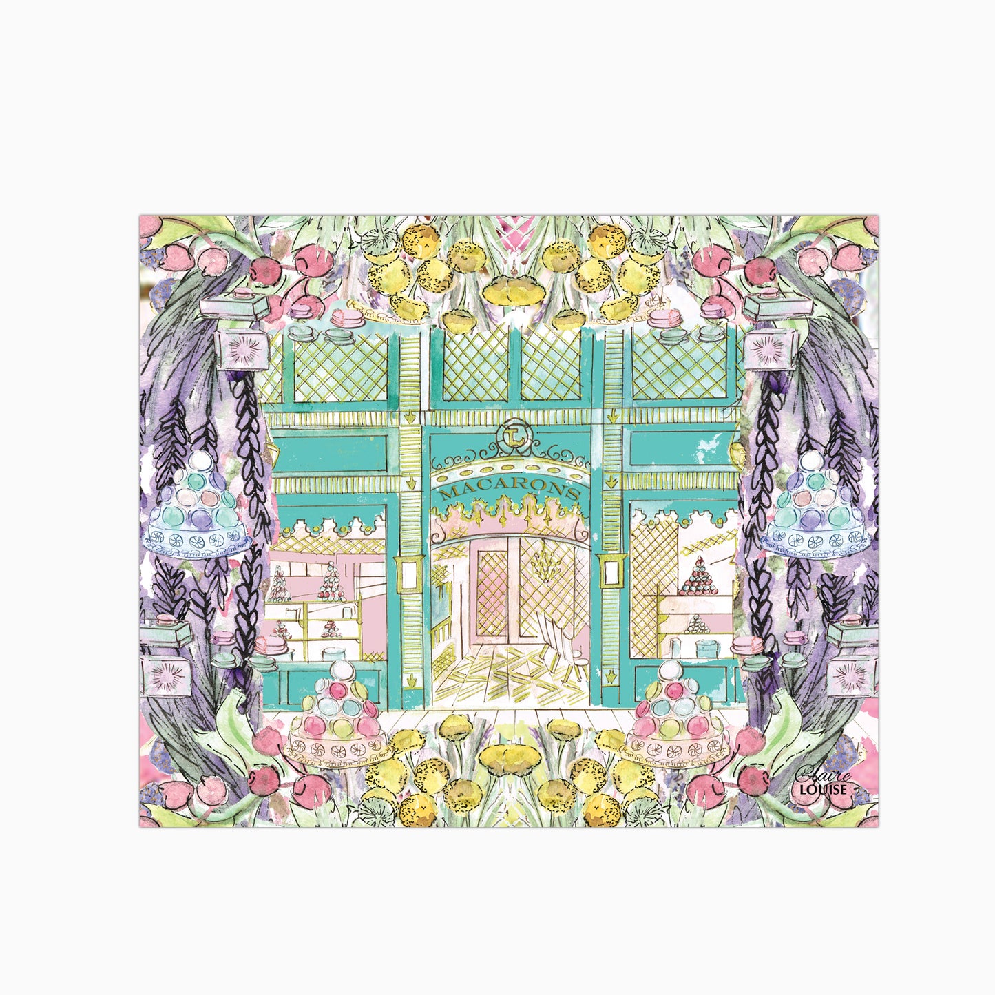 Laduree In Full Bloom Glass Kitchen Splashback
