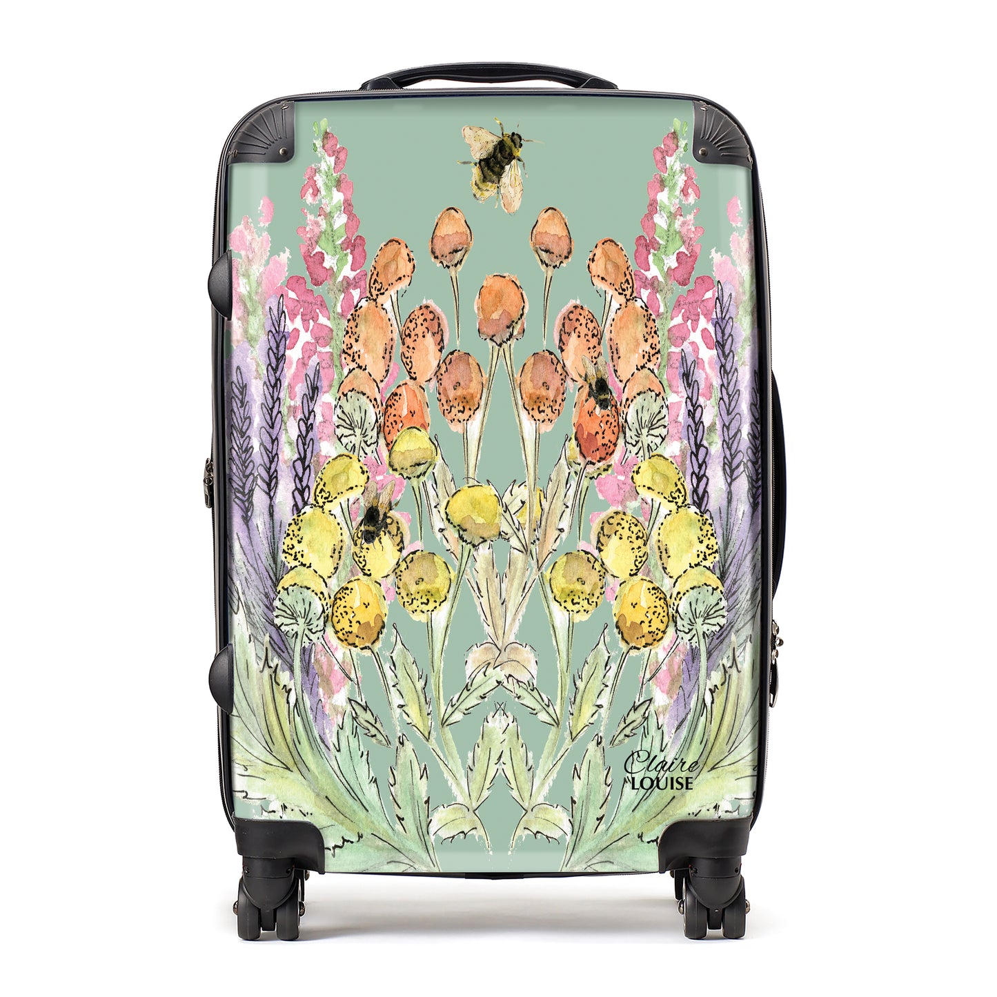 Sage Bloom Suitcase