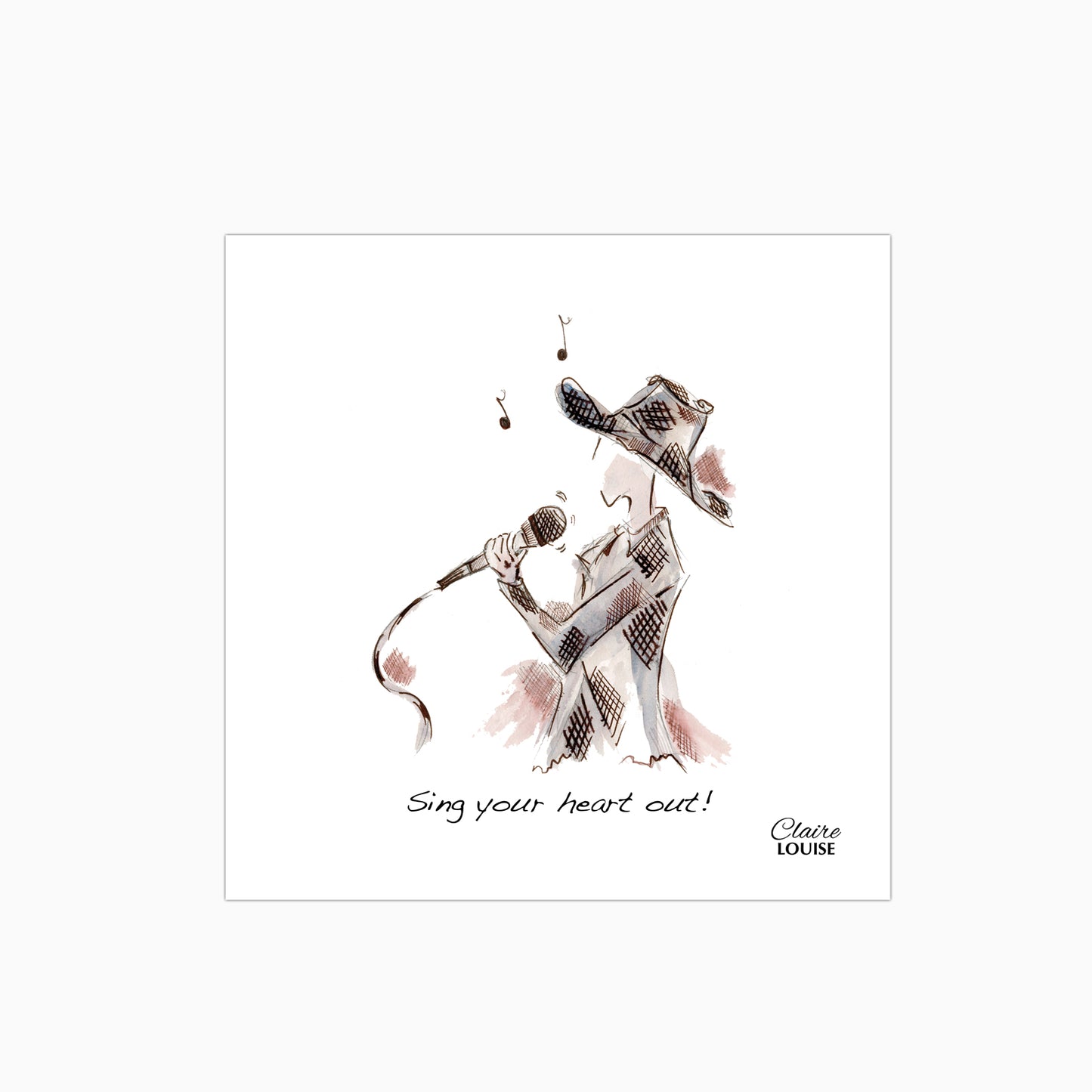 Sing Your Heart Out Glass Kitchen Splashback