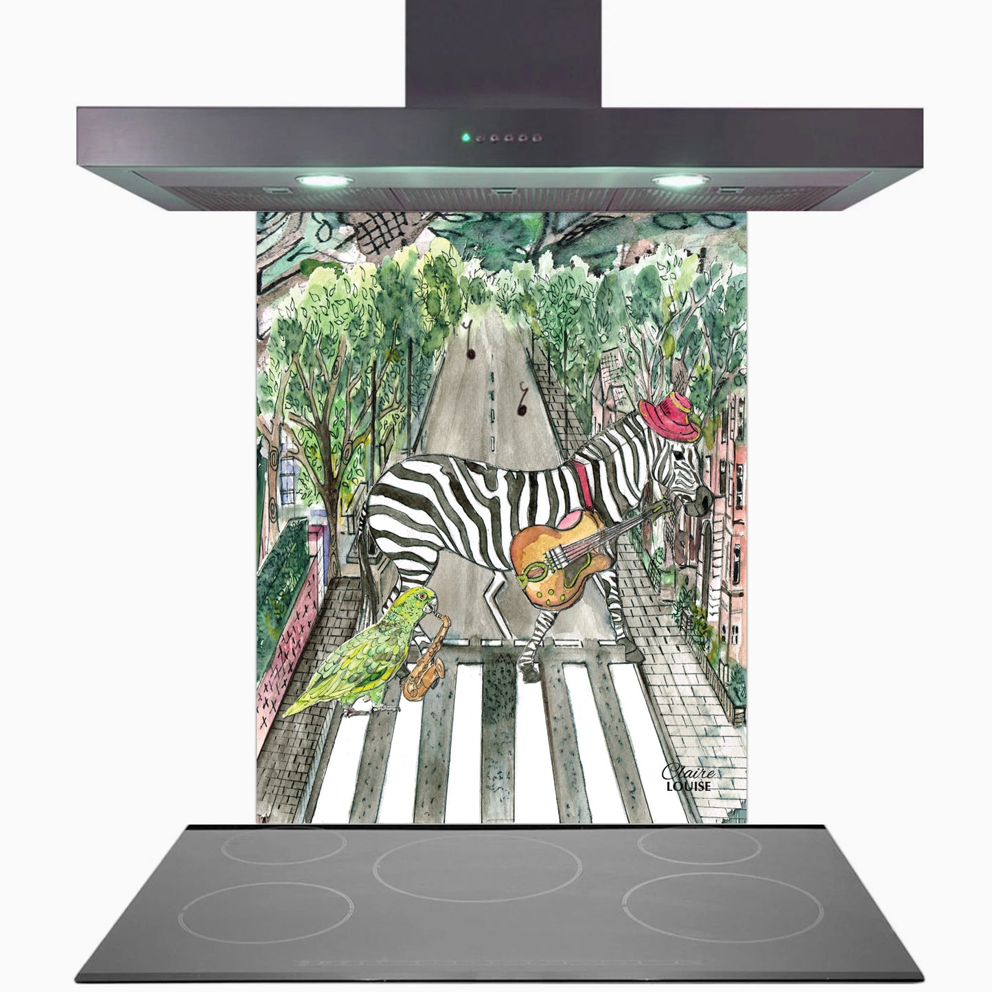 Abbey Road Glass Kitchen Splashback