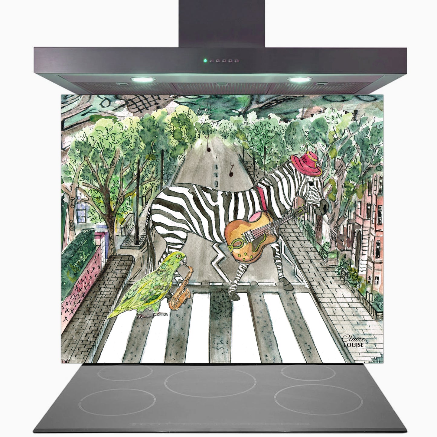 Abbey Road Glass Kitchen Splashback