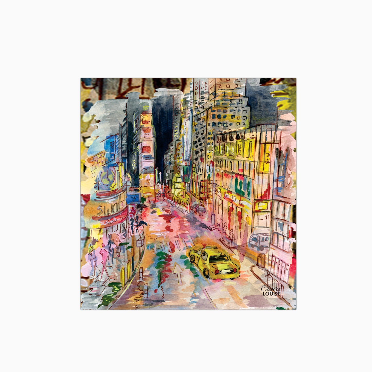 New York Glass Kitchen Splashback