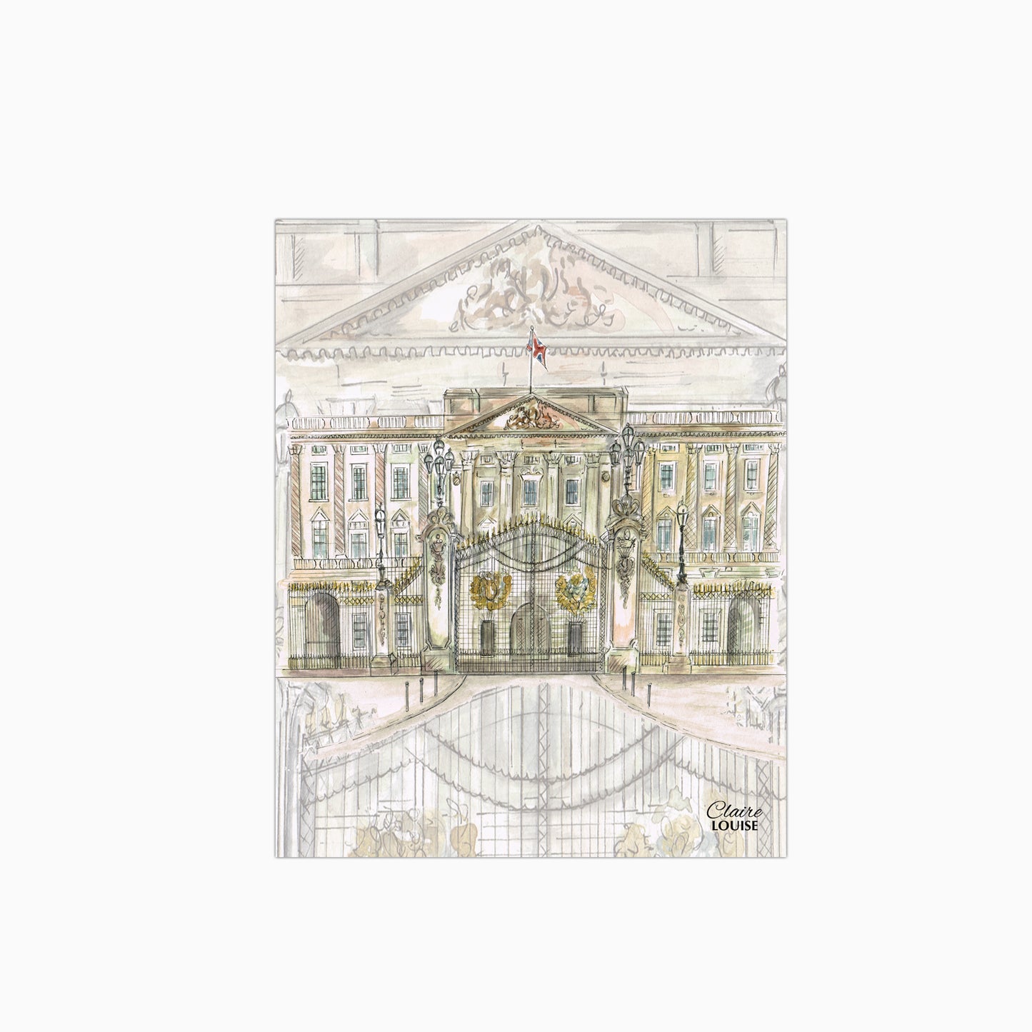 Buckingham Palace Glass Kitchen Splashback