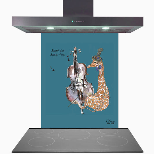 Double Bass Glass Kitchen Splashback
