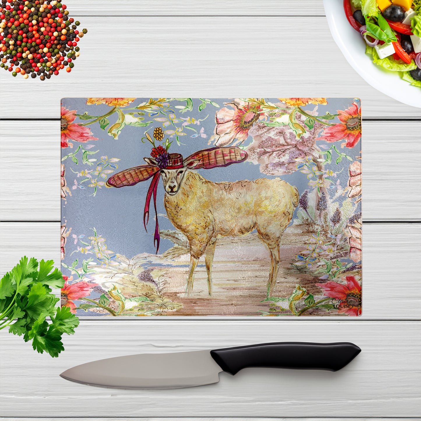 Whimsical Sheep Chopping Board