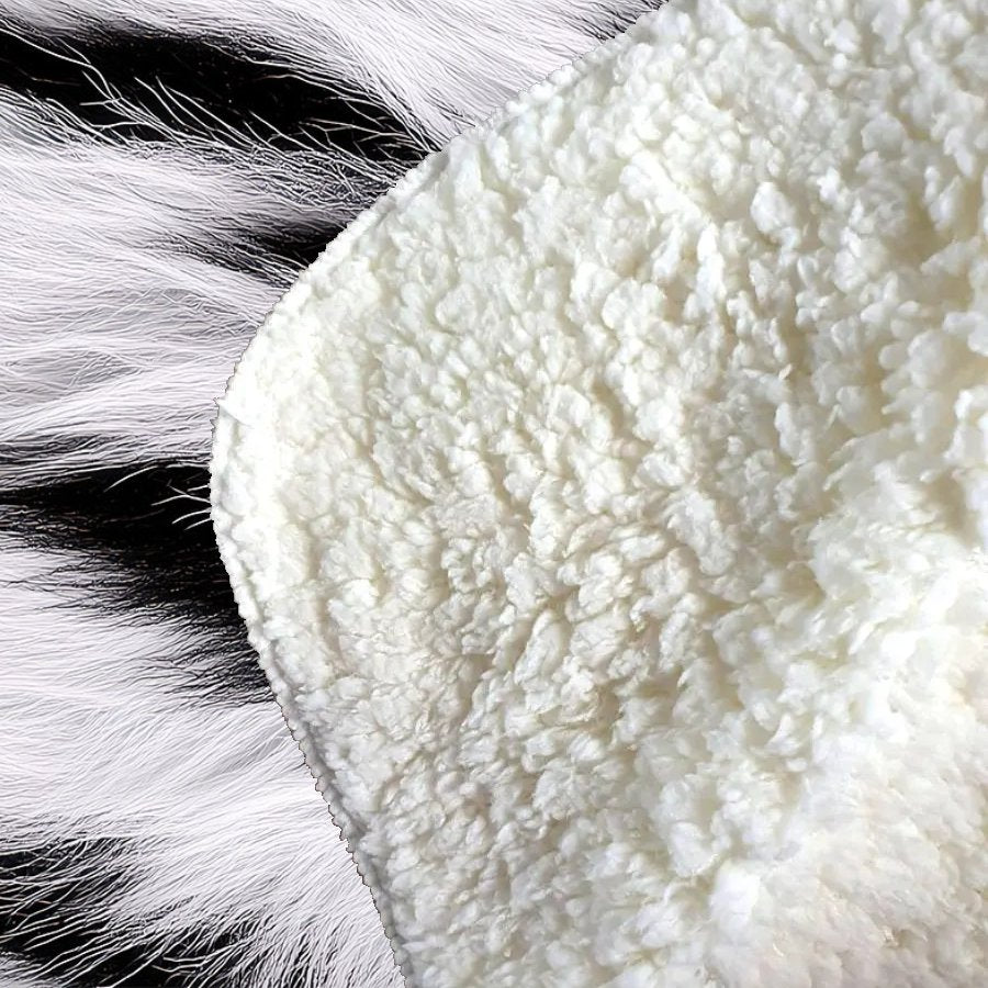 White Tiger Print Sherpa Blanket