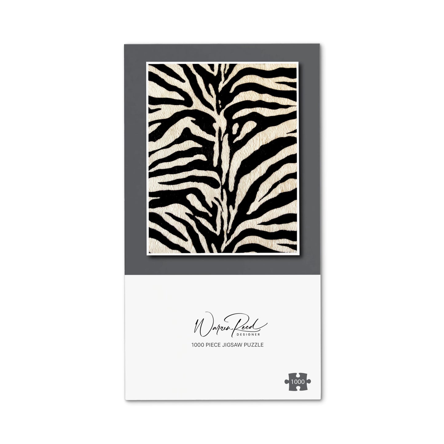 White Tiger Print Jigsaw Puzzle