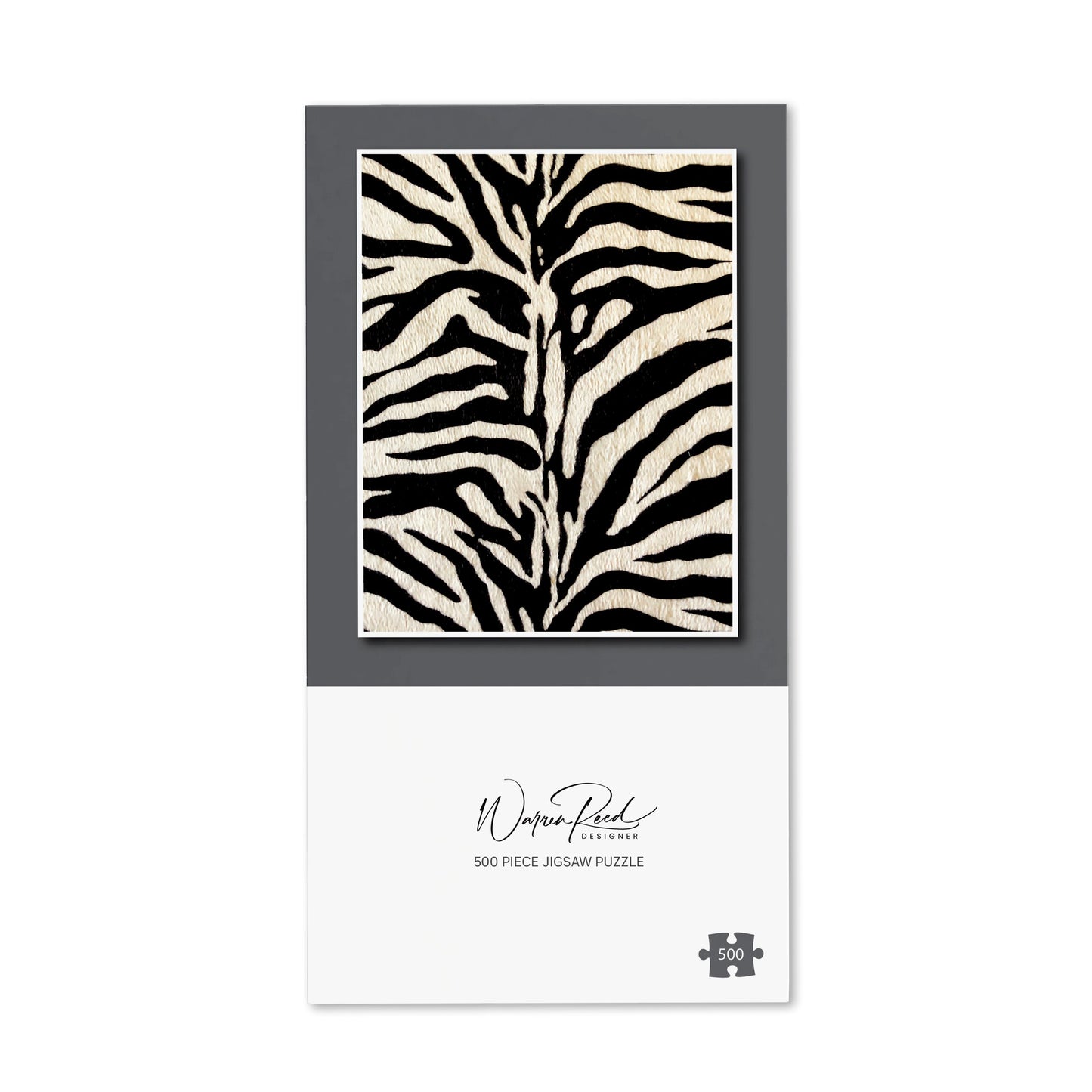 White Tiger Print Jigsaw Puzzle