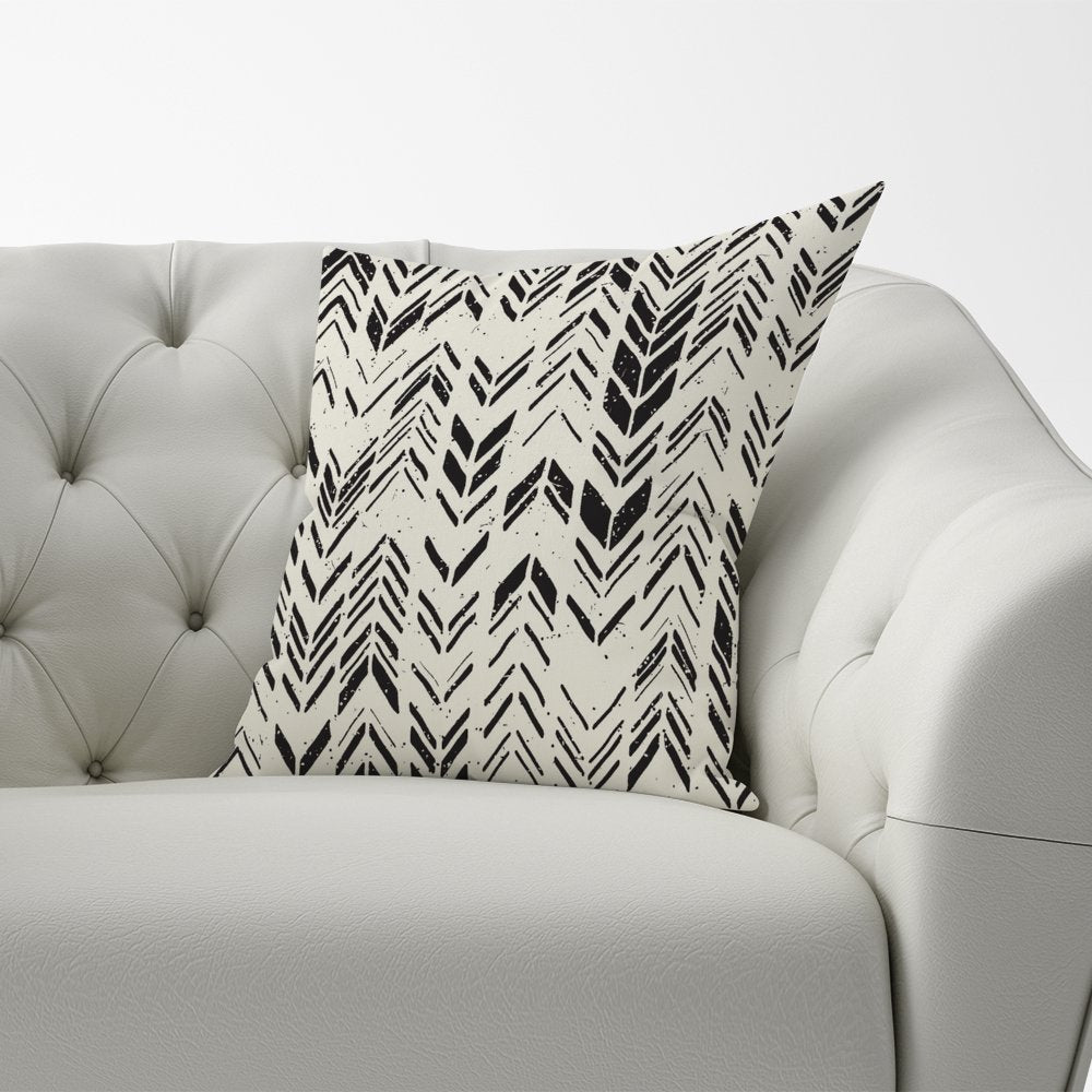 Hand Drawn Chevron Pattern Cushions