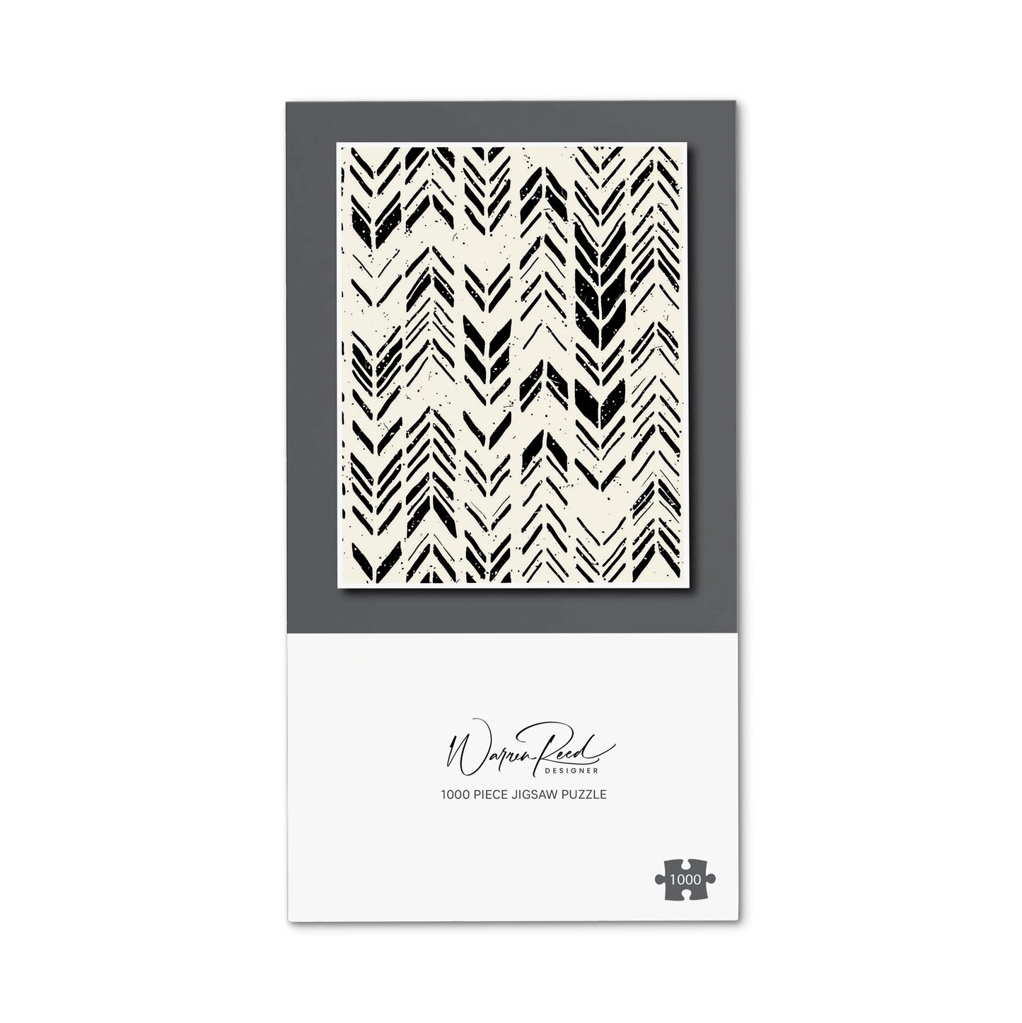 Hand Drawn Chevron Pattern Jigsaw Puzzle