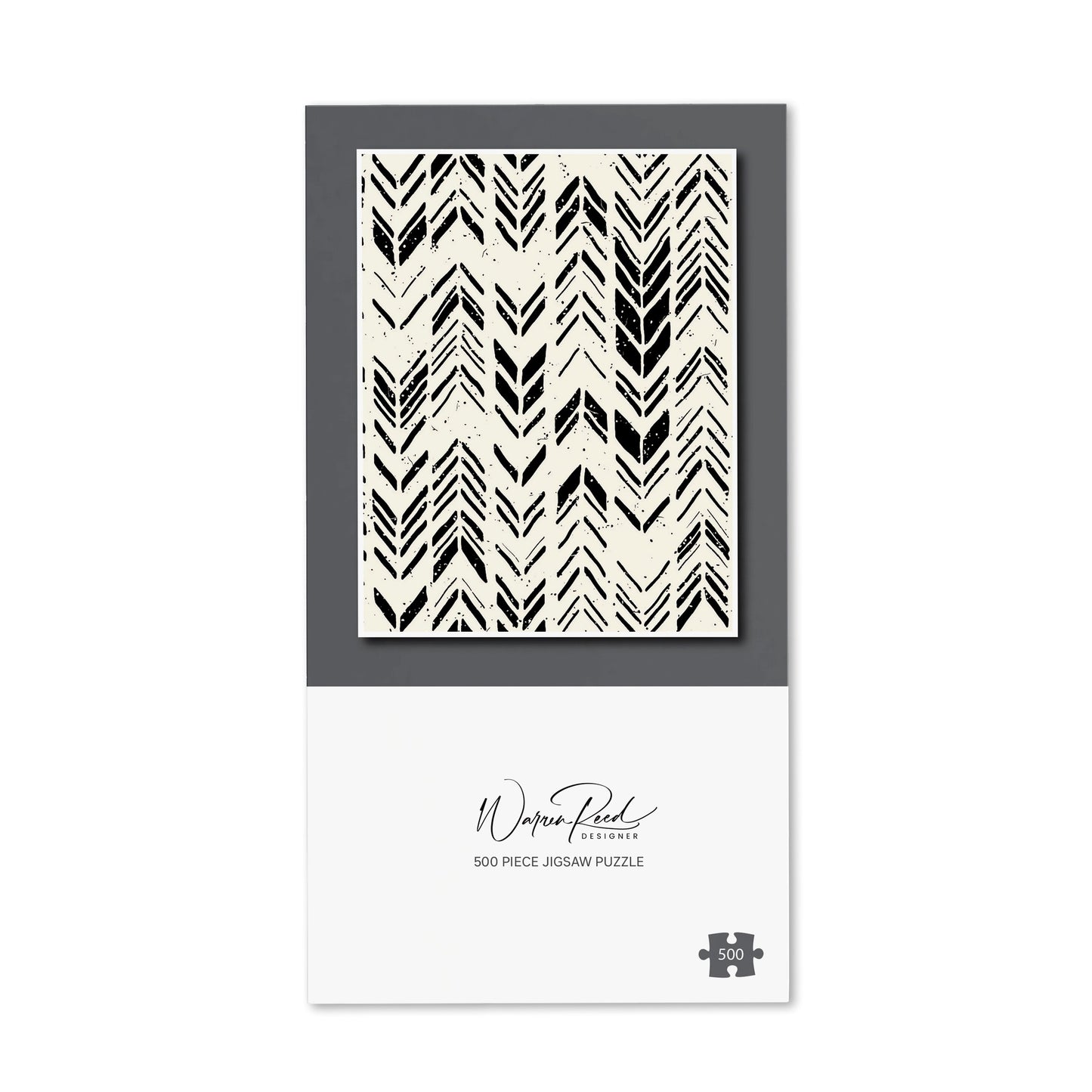 Hand Drawn Chevron Pattern Jigsaw Puzzle