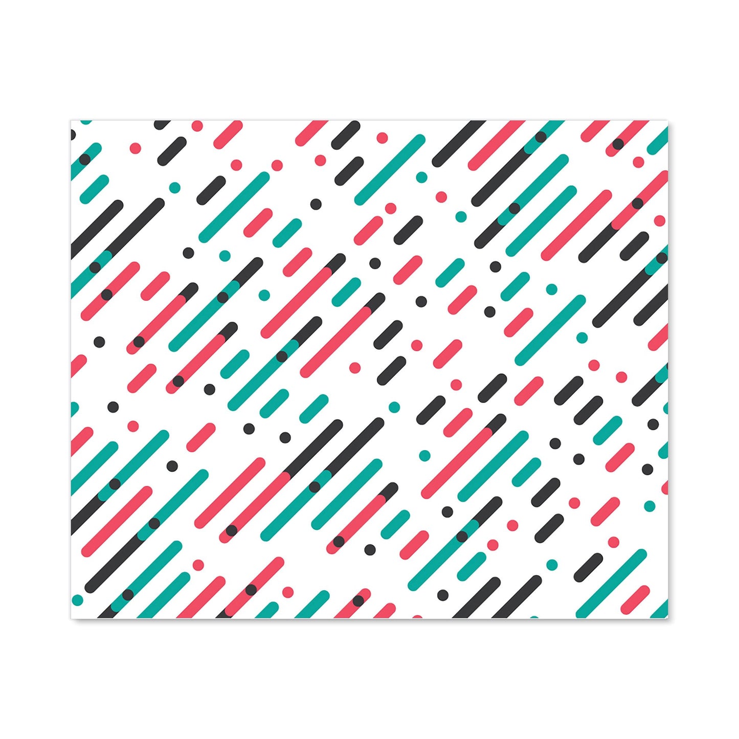 Overlapping Coloured Diagonal Lines Kitchen Splashback
