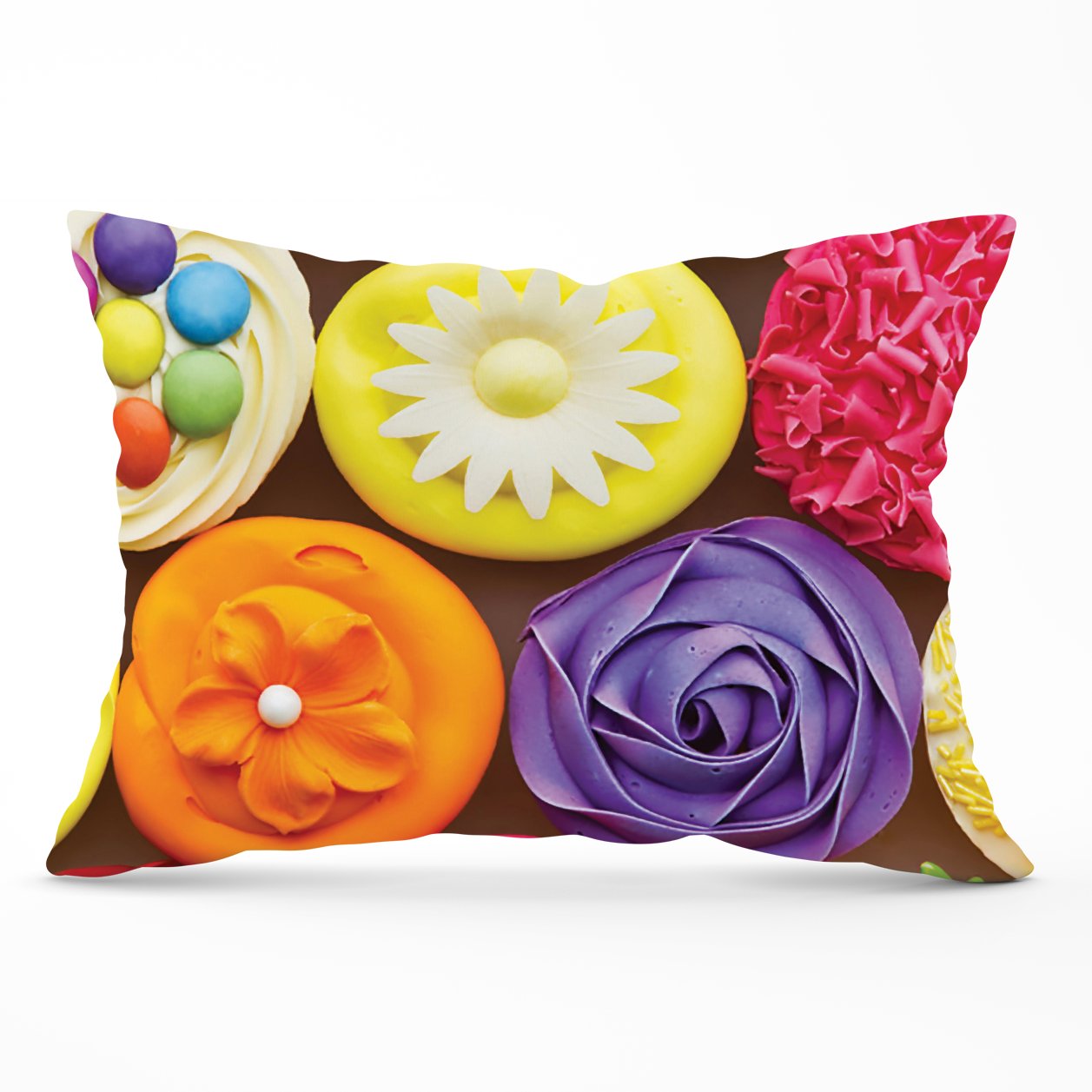 Bright Colourful Cupcakes Cushions