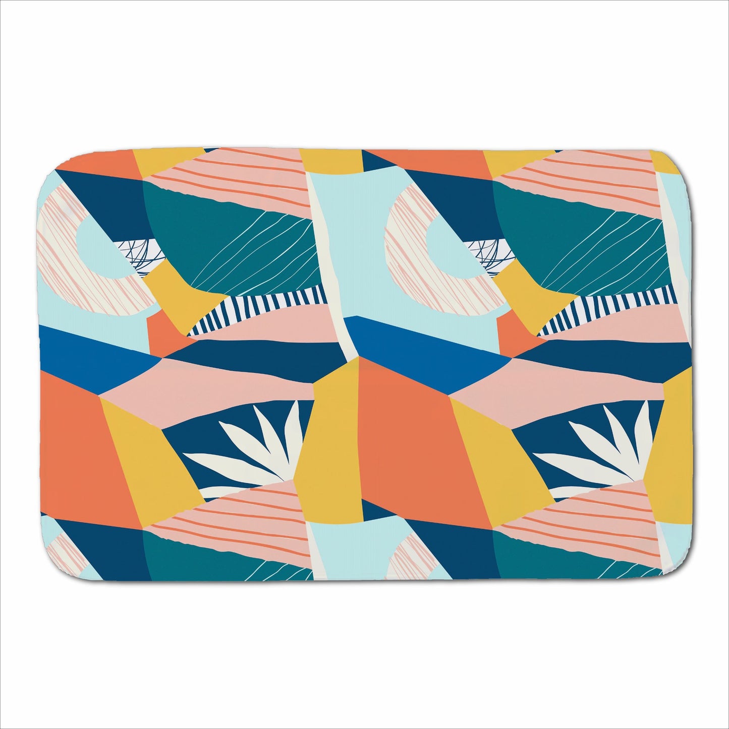 Modern Floral Pattern Sherpa Blanket