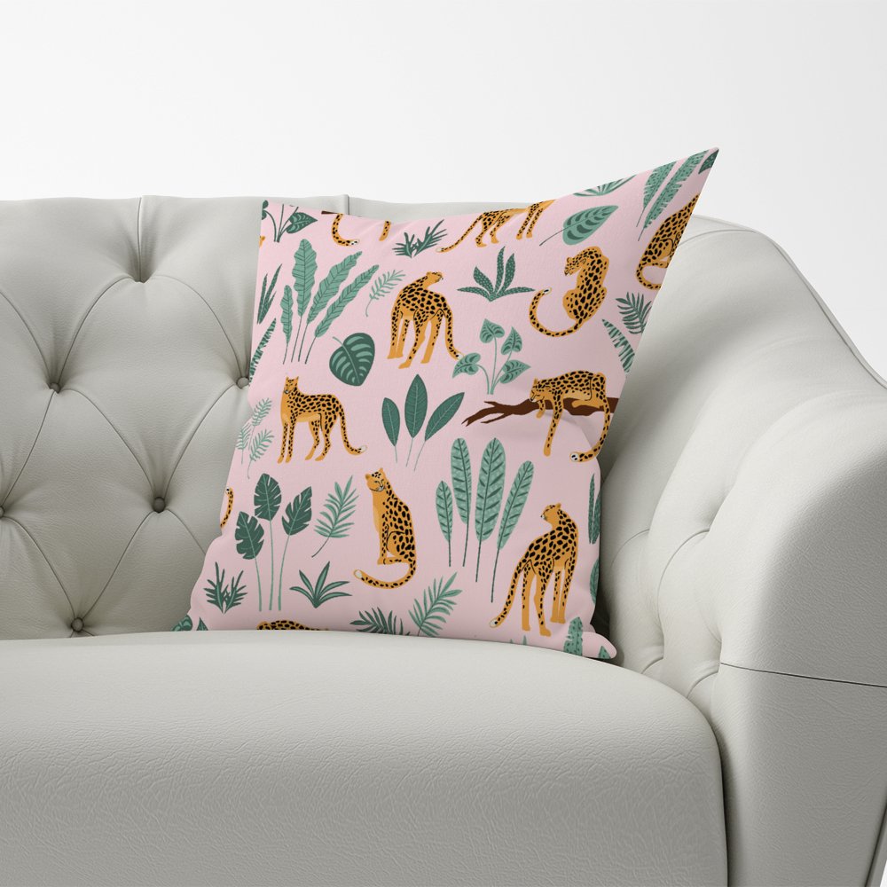 Hand Drawn Leopards Cushions