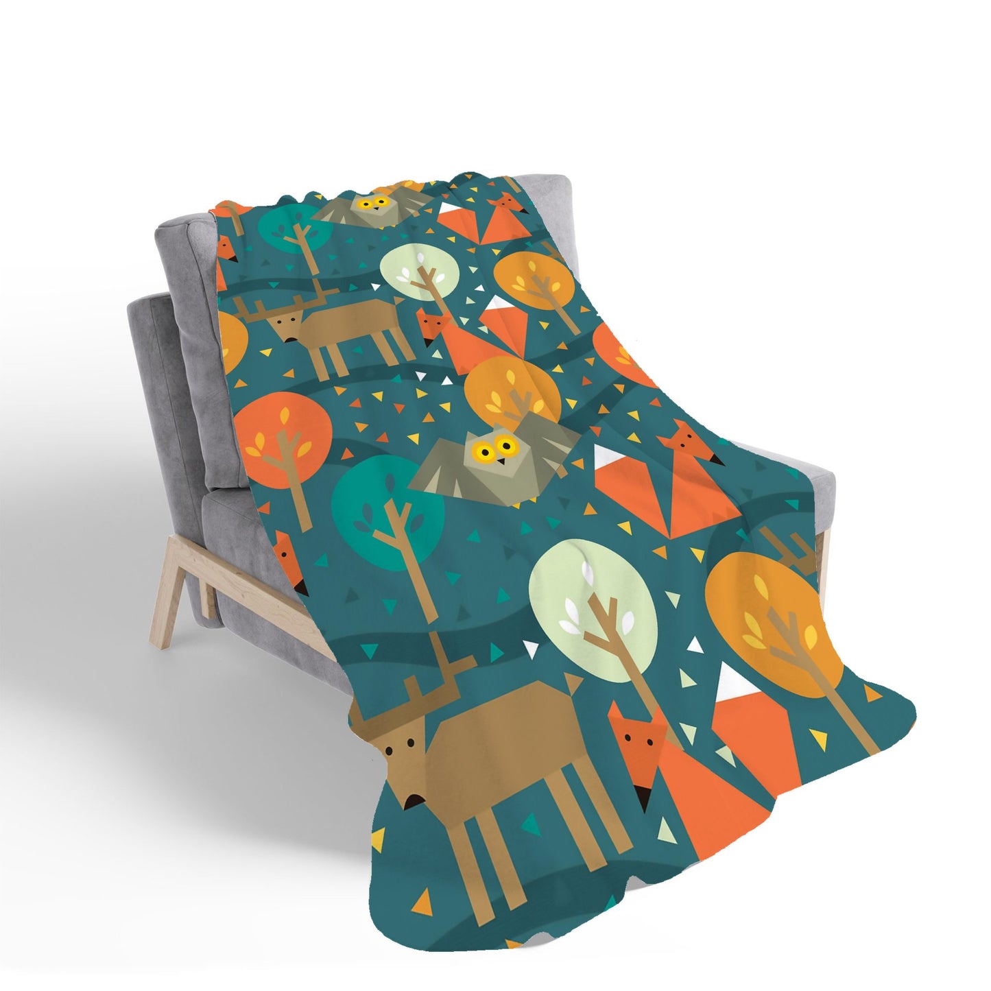 Wild Nightlife Sherpa Blanket