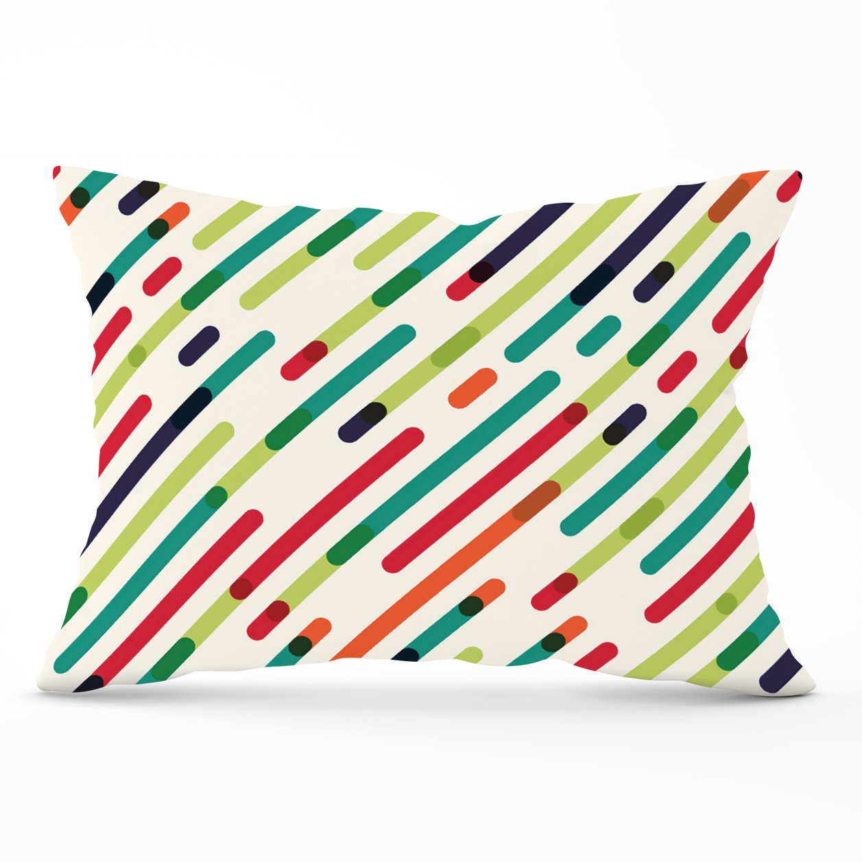 Coloured Diagonal Abstract Pattern Cushions