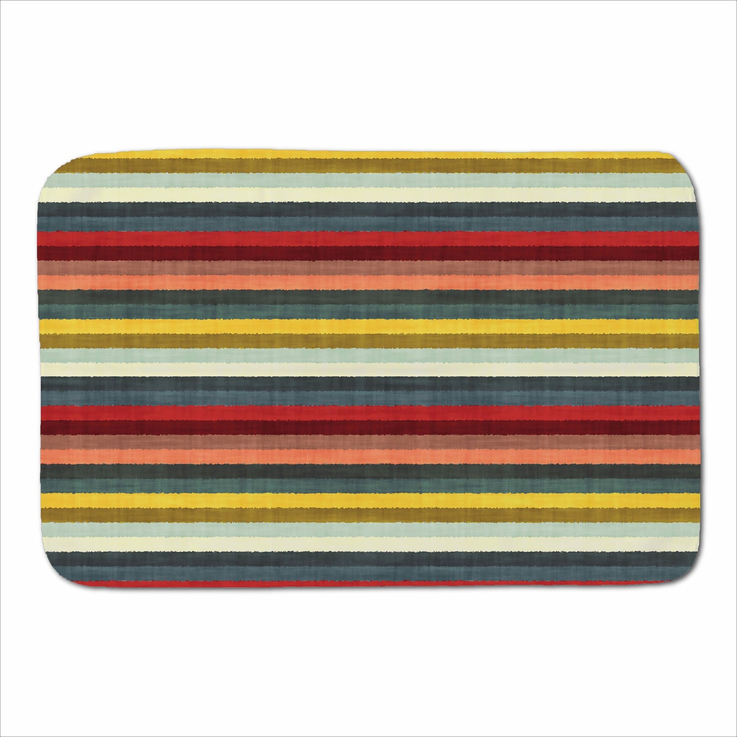 Multicolour Striped Brish Pattern Sherpa Blanket