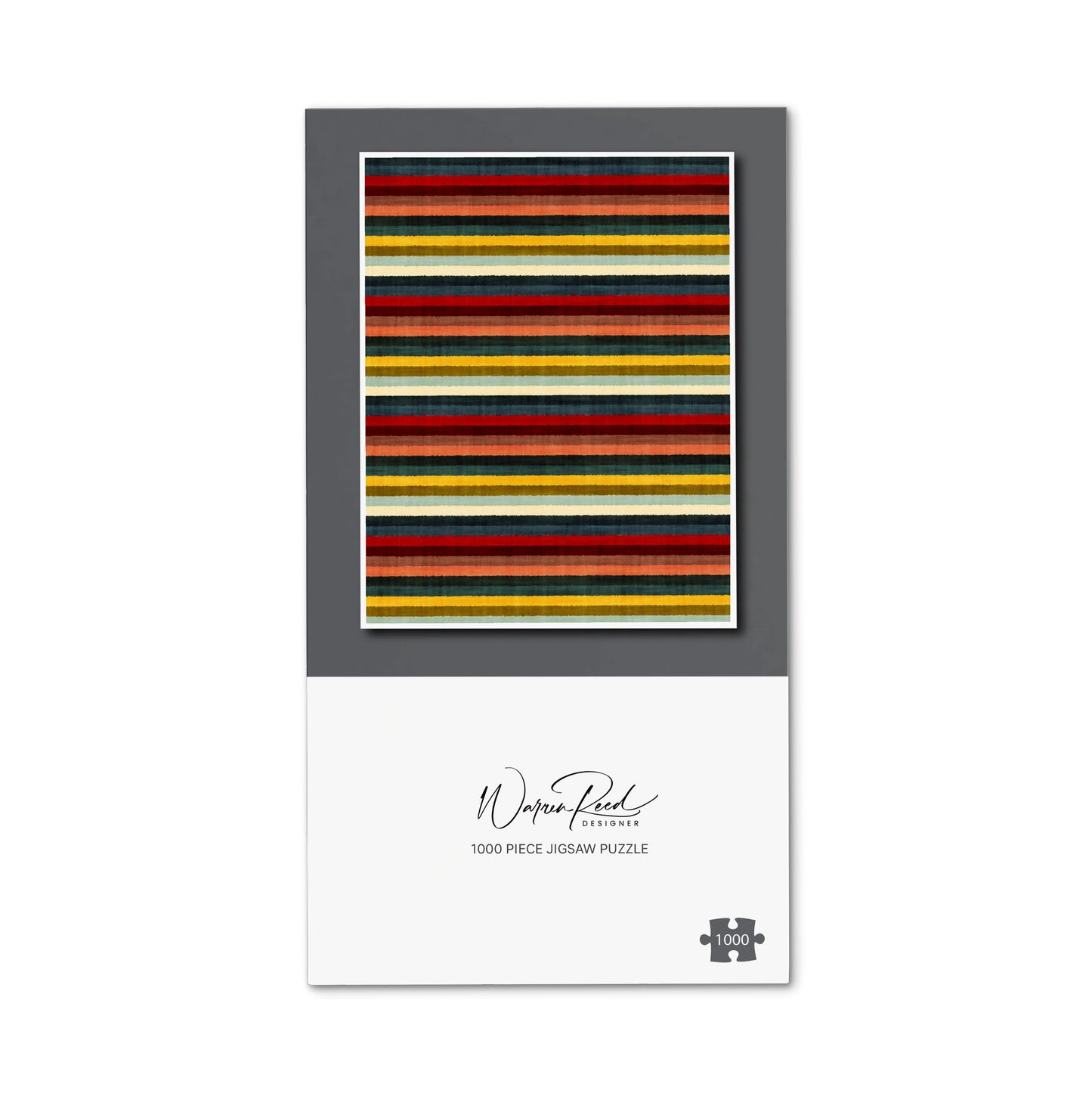 Multicolour Striped Brish Pattern Jigsaw Puzzle