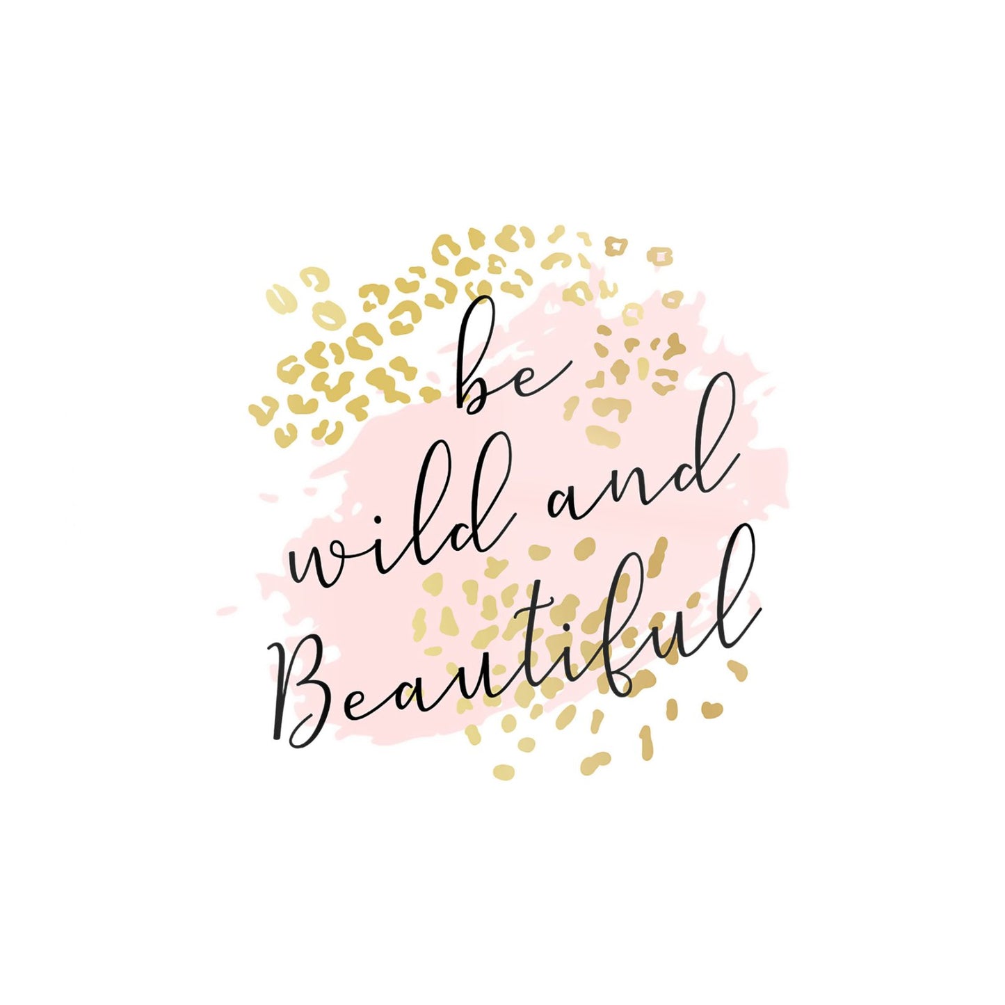 Be Wild And Beautiful Glass Chopping Board