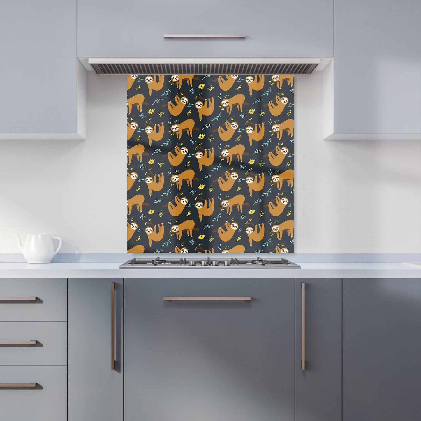 Cute Sloths Kitchen Splashback