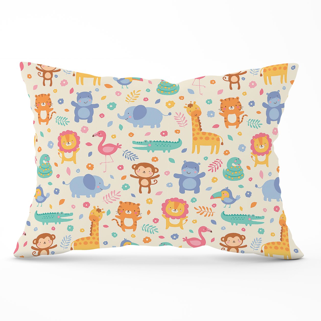 Cute Pastel Jungle Animals Cushions