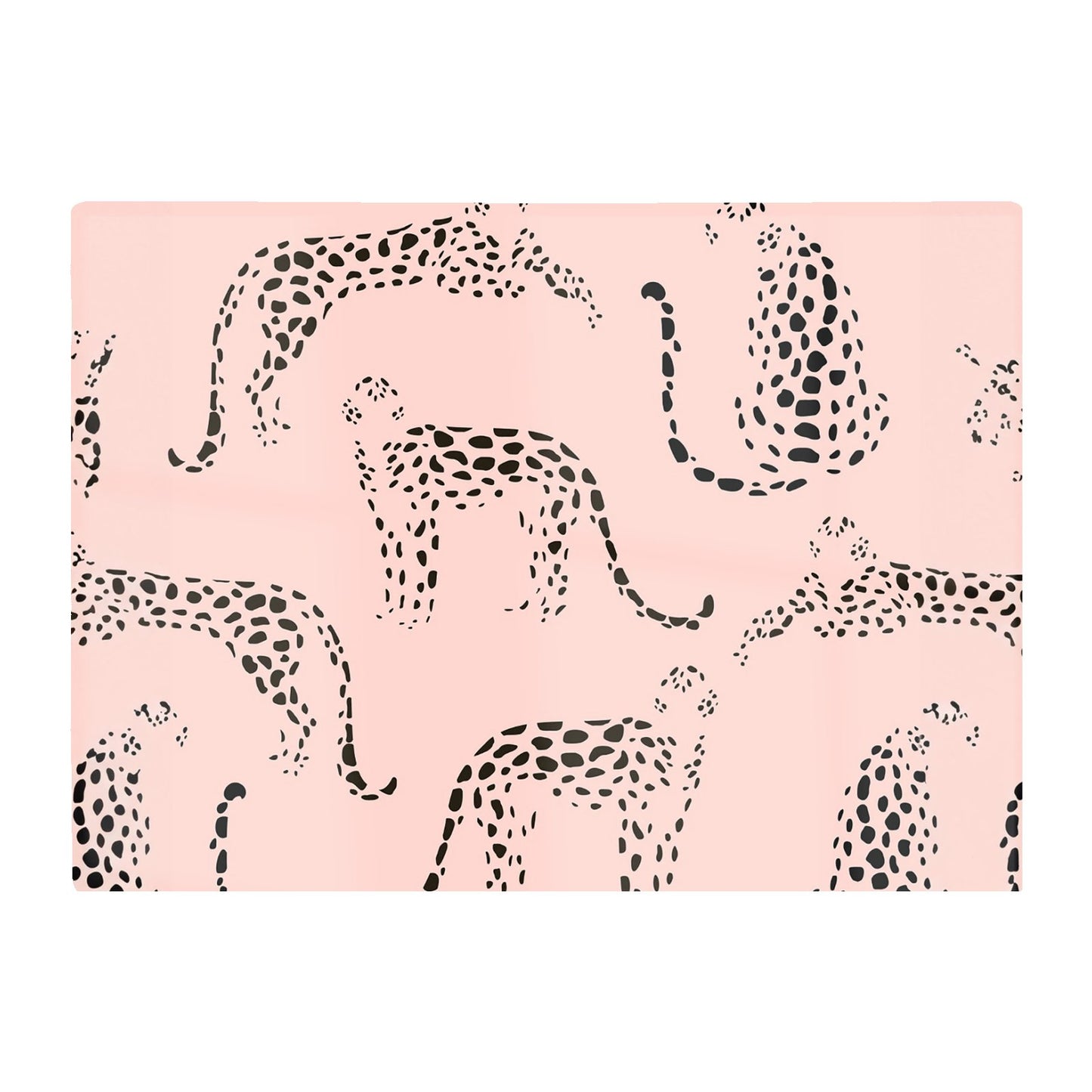 Abstract Leopard Pattern Glass Chopping Board