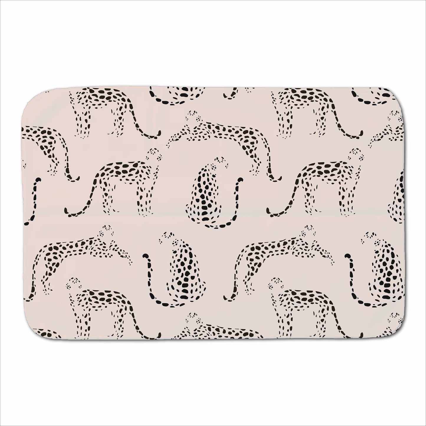 Abstract Leopard Pattern Sherpa Blanket