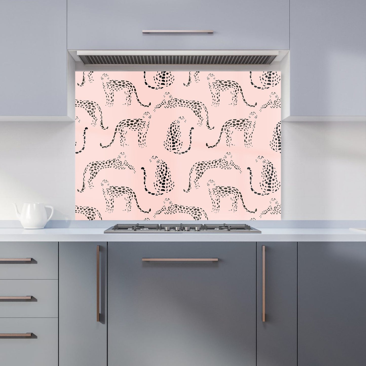 Abstract Leopard Pattern Kitchen Splashback
