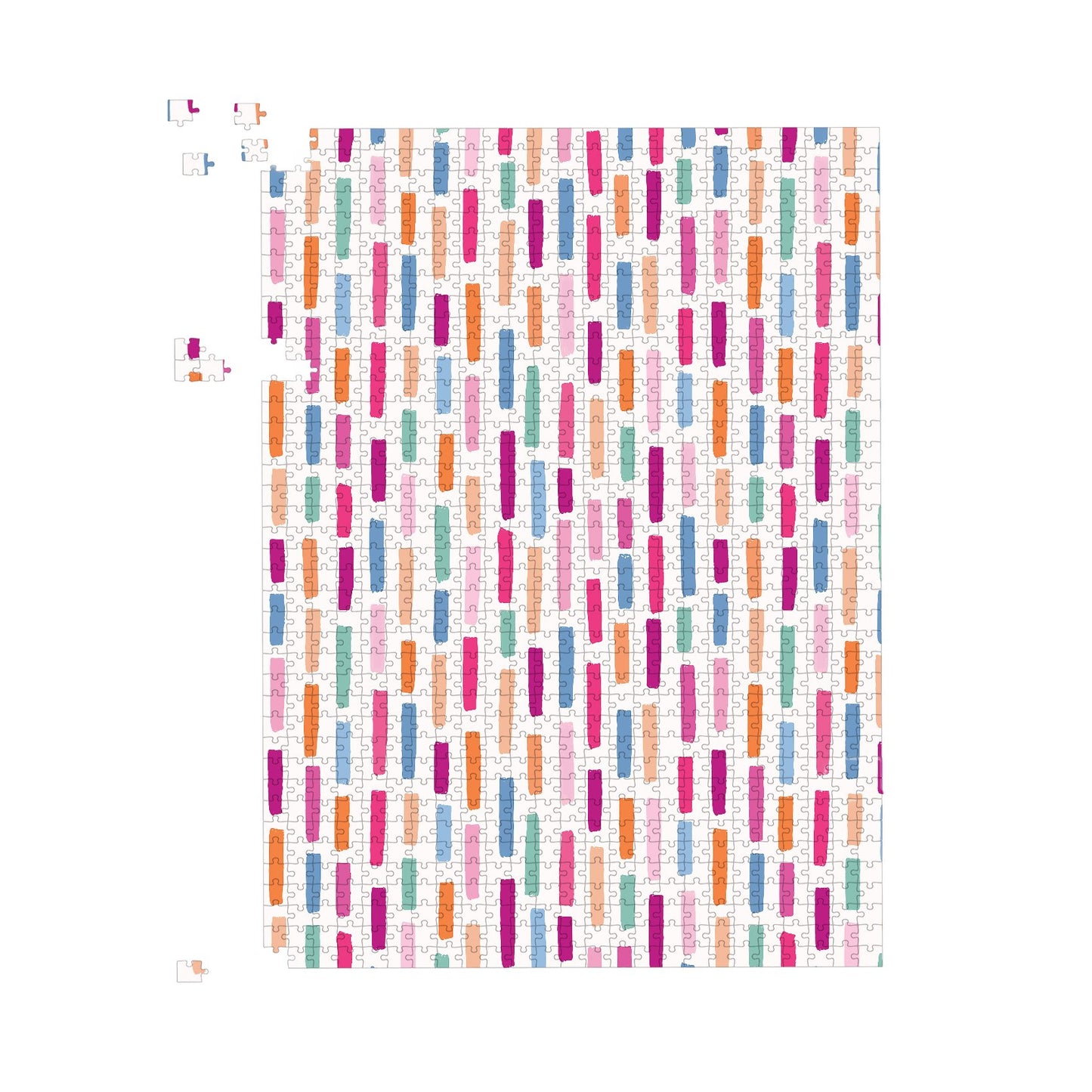Vertical Abstract Brush Pattern Jigsaw Puzzle