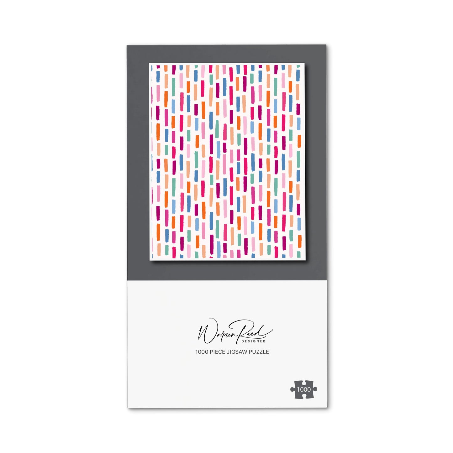 Vertical Abstract Brush Pattern Jigsaw Puzzle