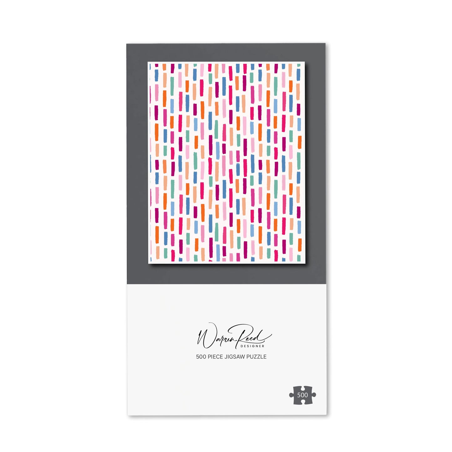 Vertical Abstract Brush Pattern Jigsaw Puzzle