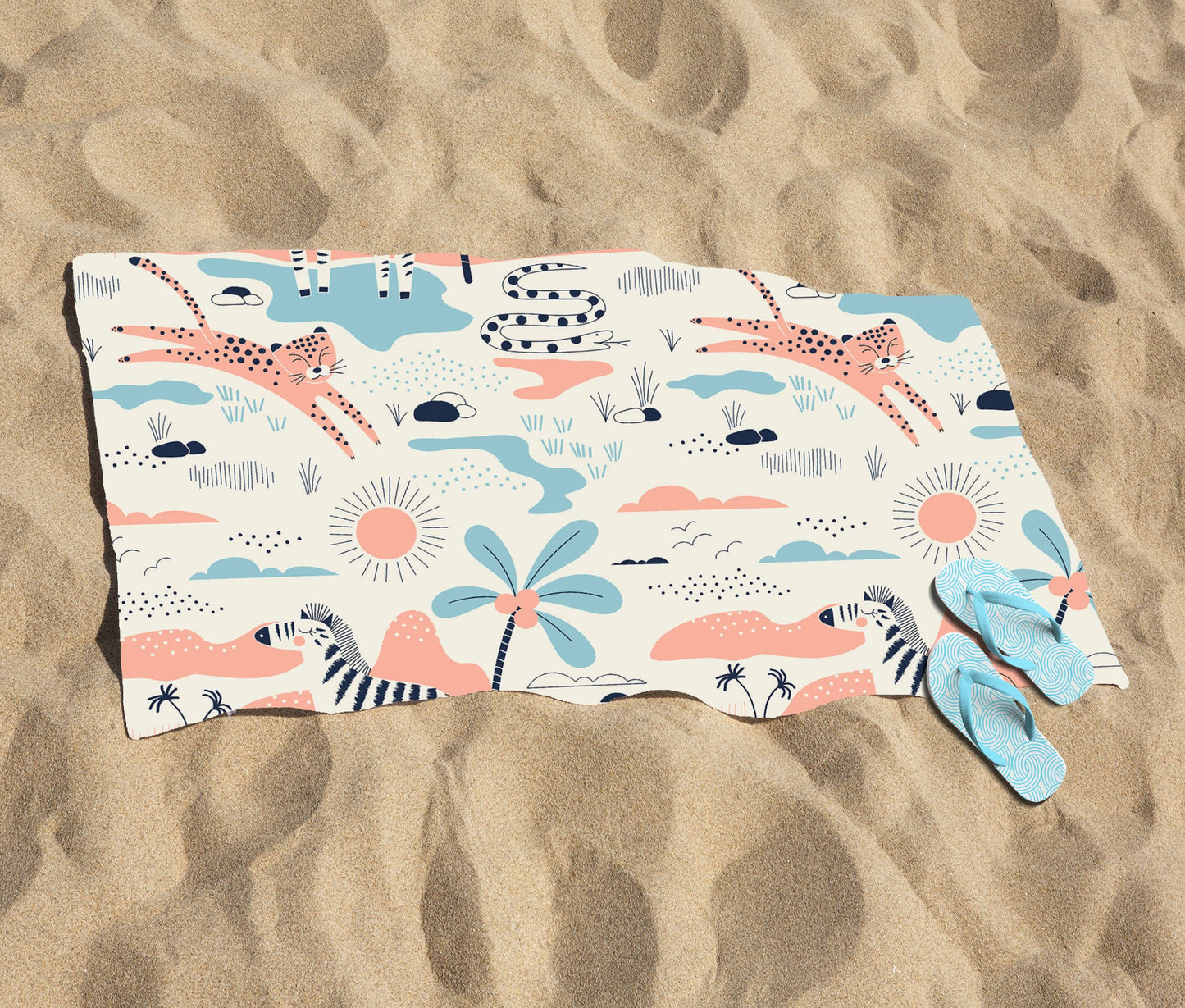 Wild Savannah Park Beach Towel