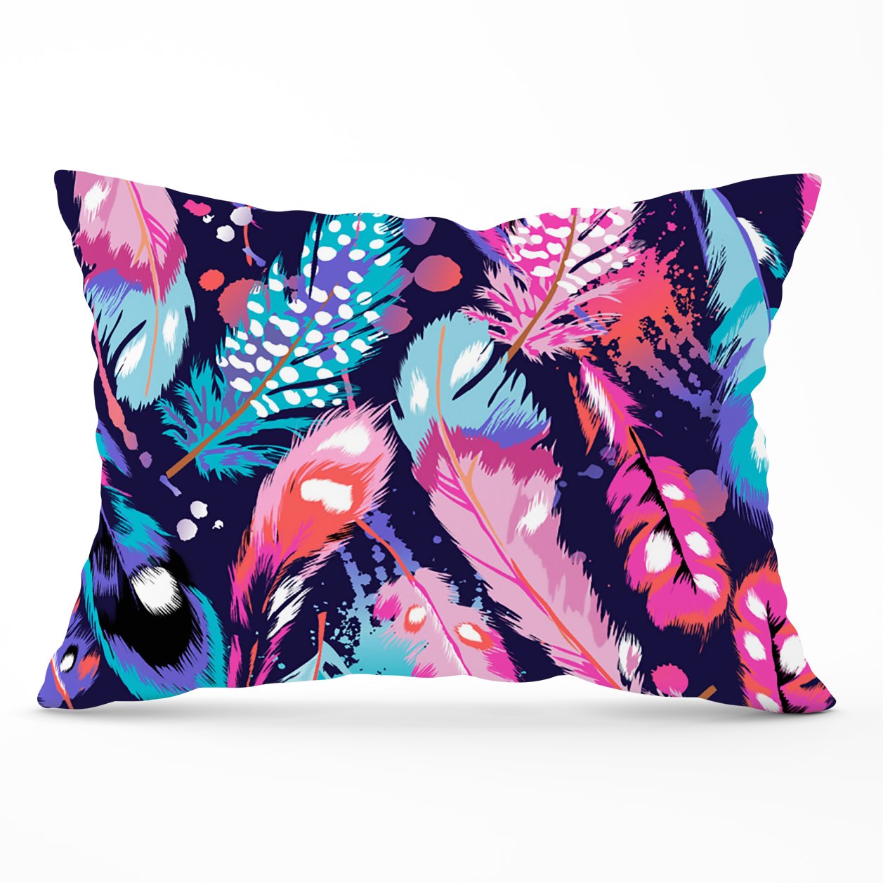 Beautiful Colourful Feathers Cushions