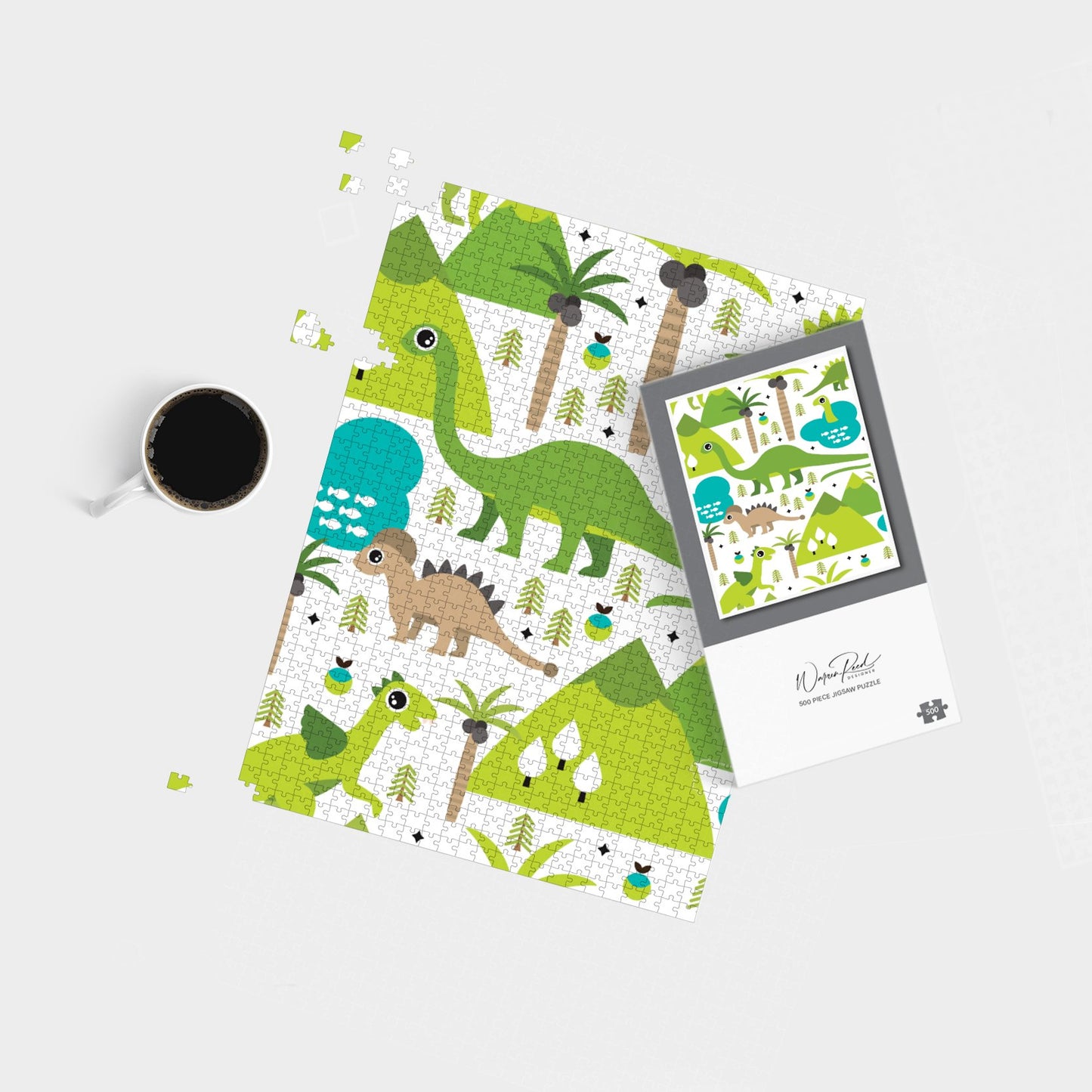 Baby Dinosaur Print Jigsaw Puzzle