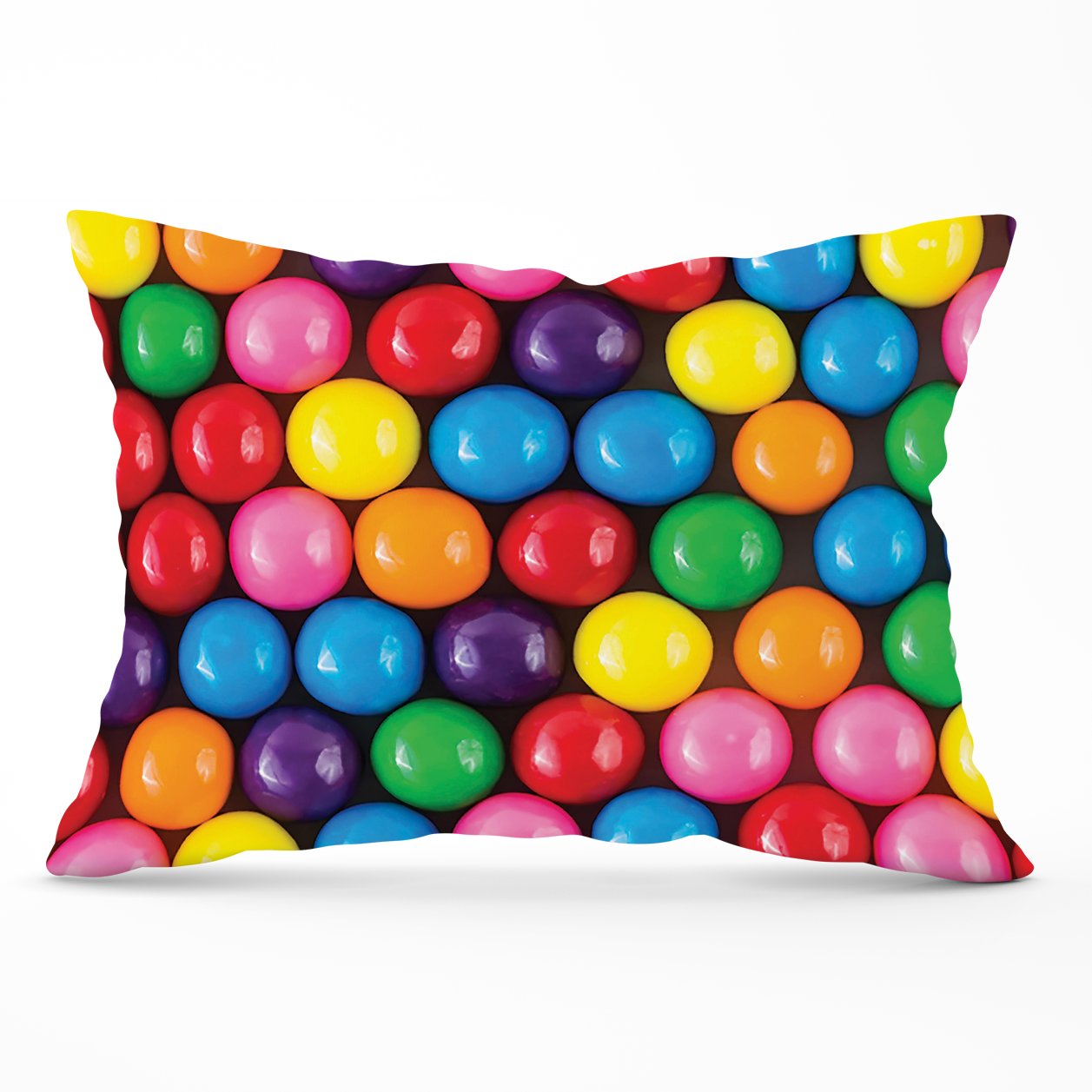 Brightly Colored Gum Balls Cushions
