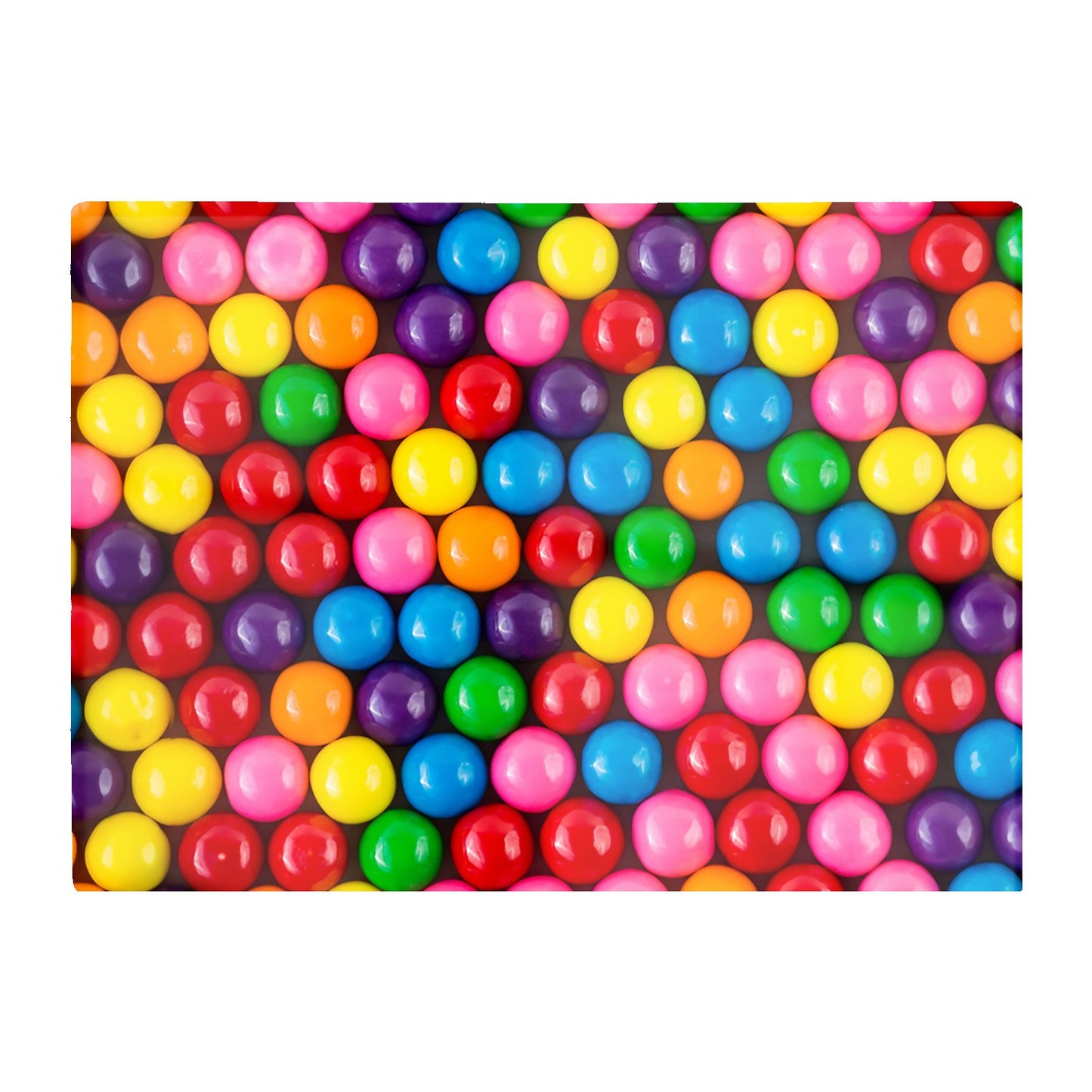 Brightly Colored Gum Balls Glass Chopping Board