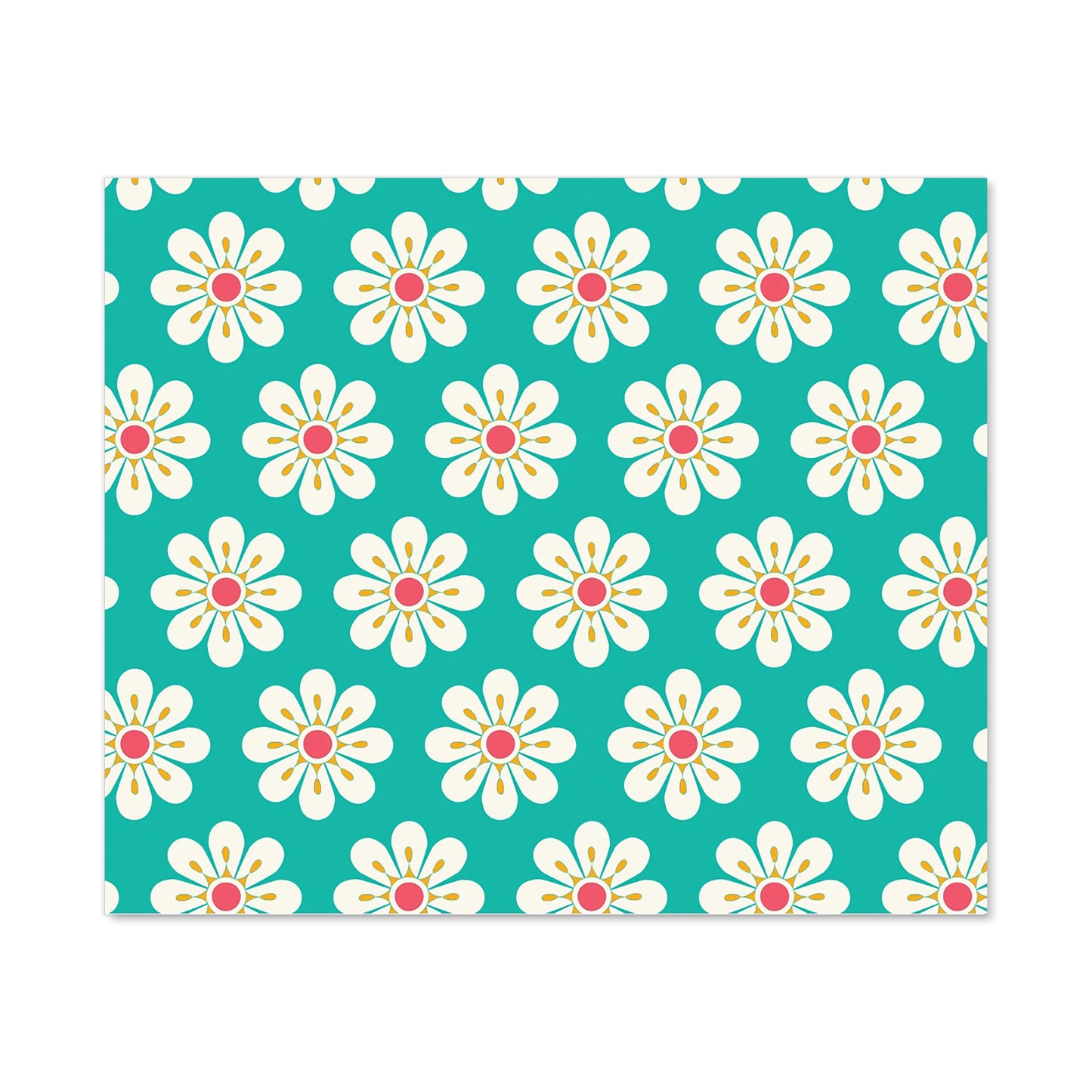 Daisy Pattern Kitchen Splashback