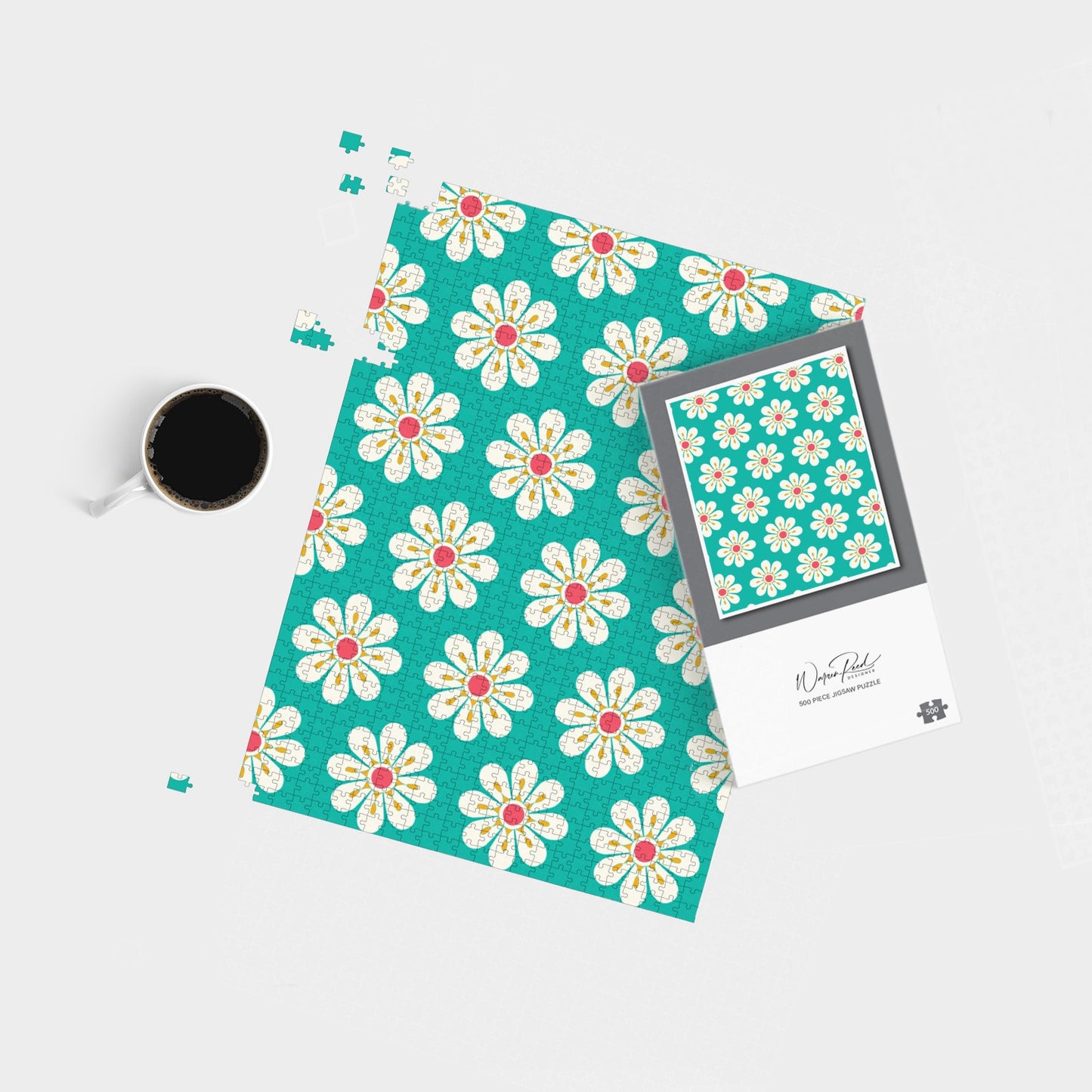 Daisy Pattern Jigsaw Puzzle