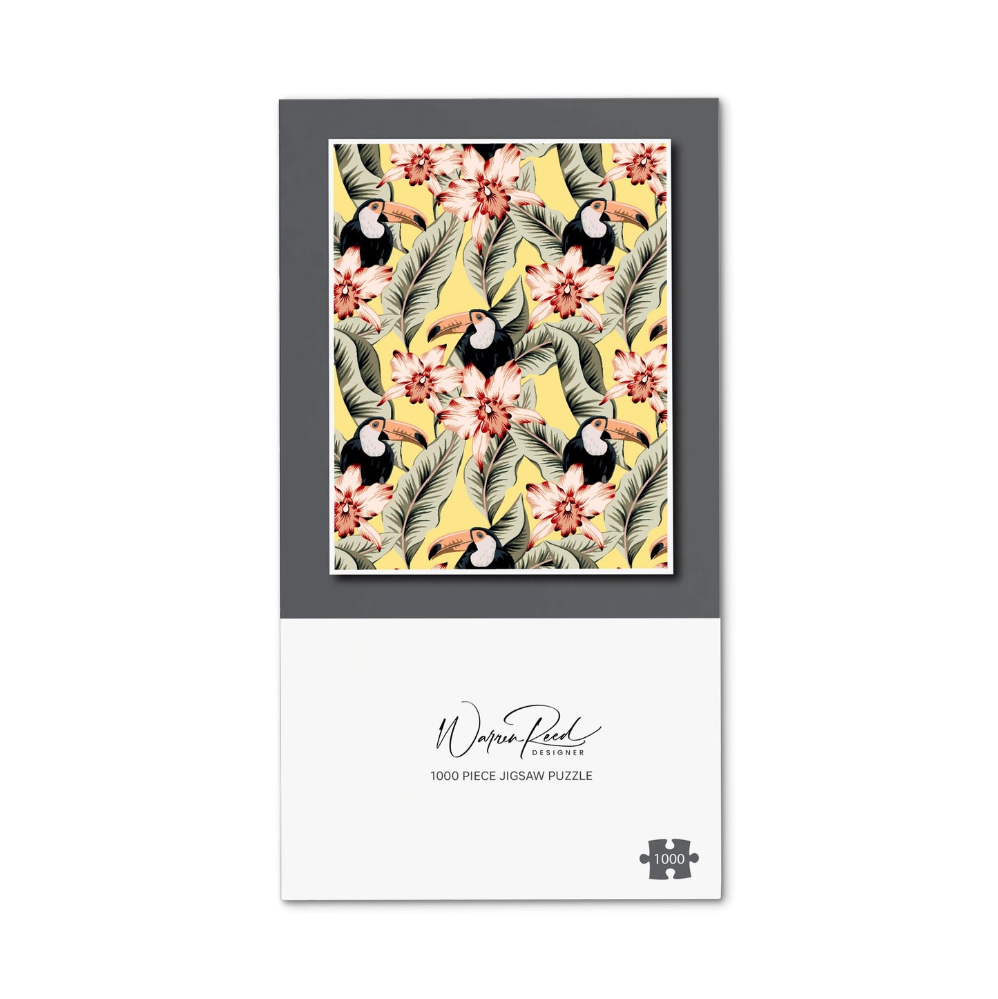 Toucans, Orchids And Palm Leaves Jigsaw Puzzle