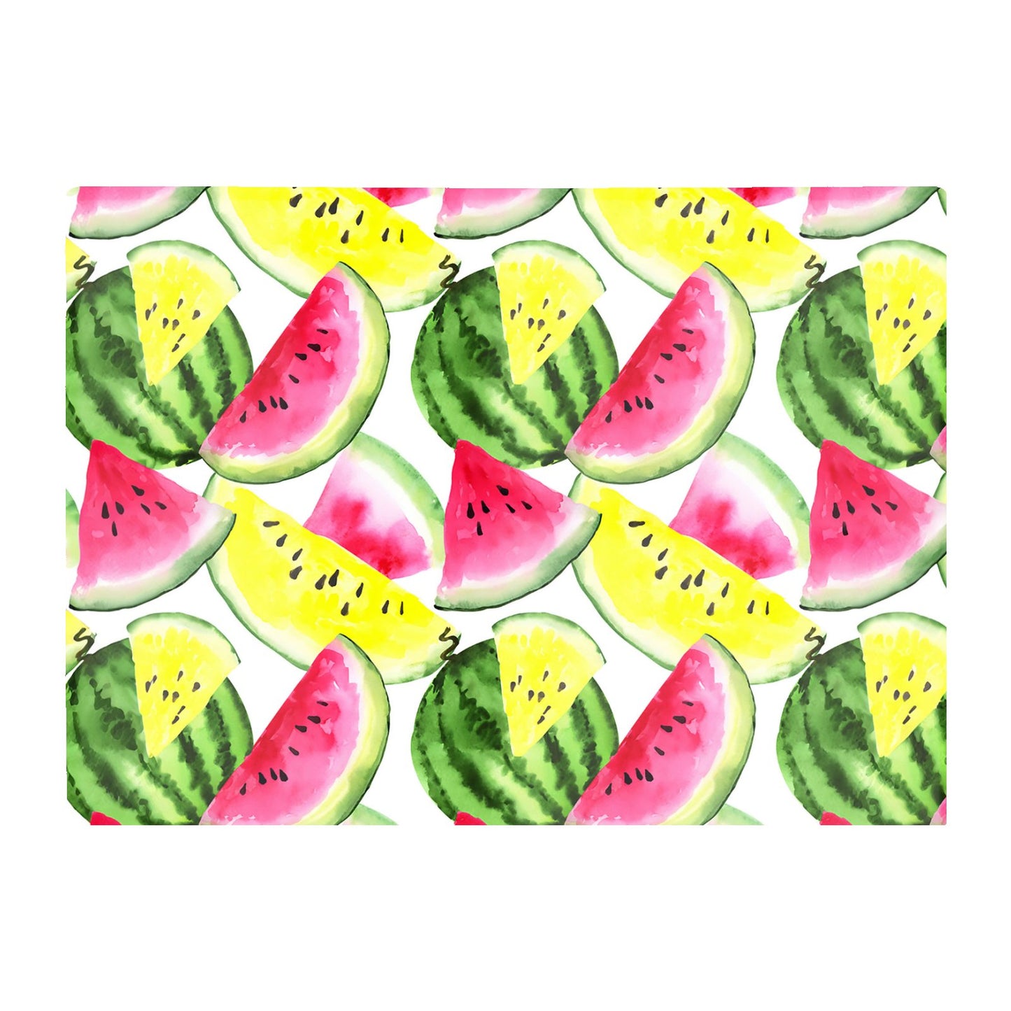 Colourful Melon Pattern Glass Chopping Board