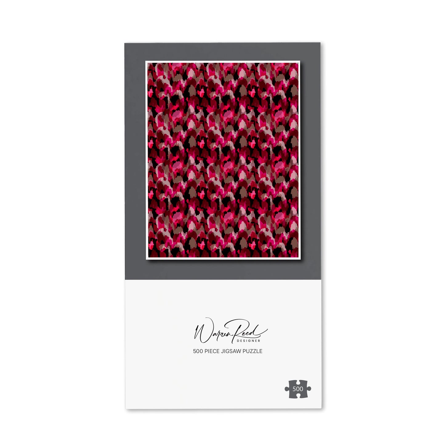 Modern Pink Animal Print Jigsaw Puzzle