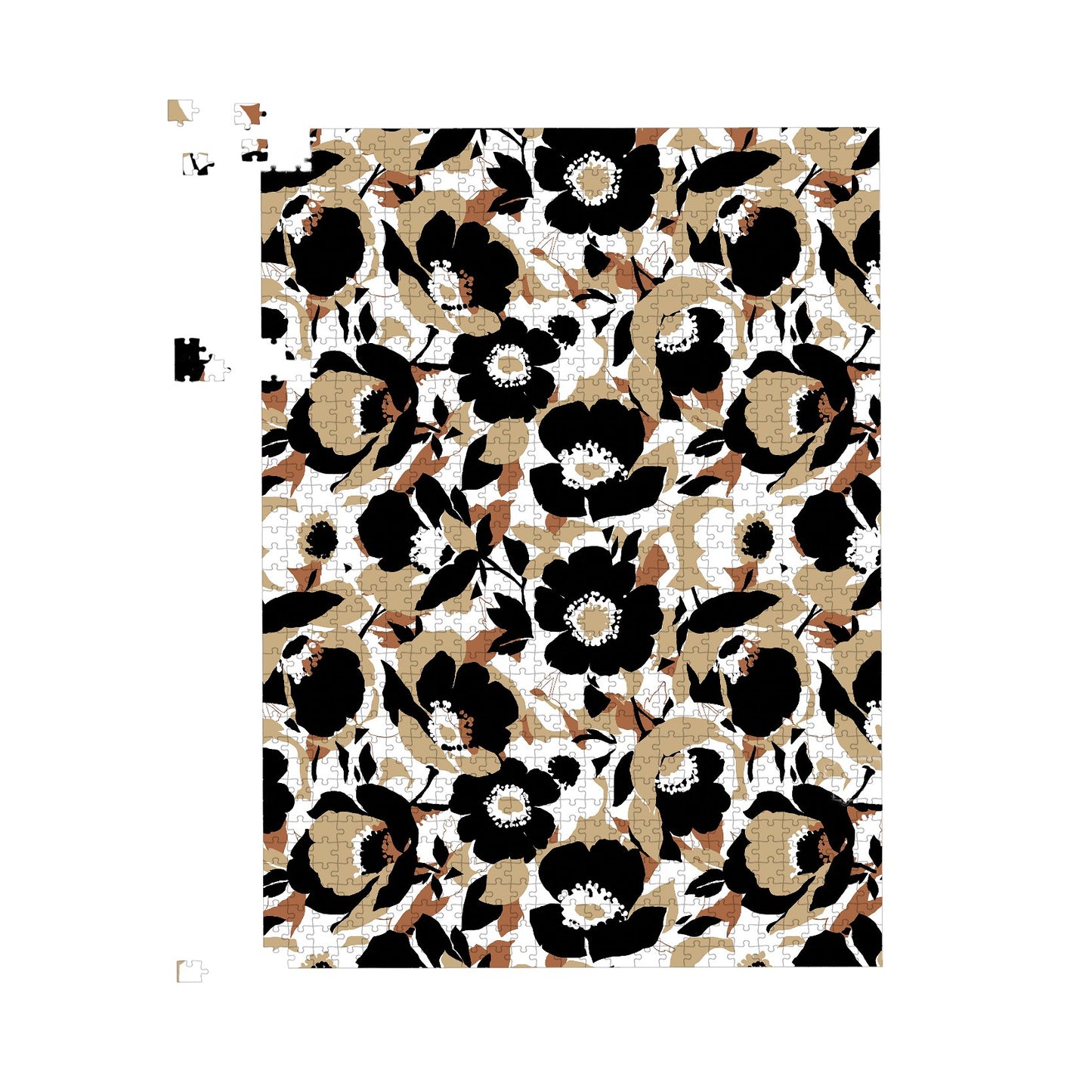 Modern Flower Pattern Jigsaw Puzzle