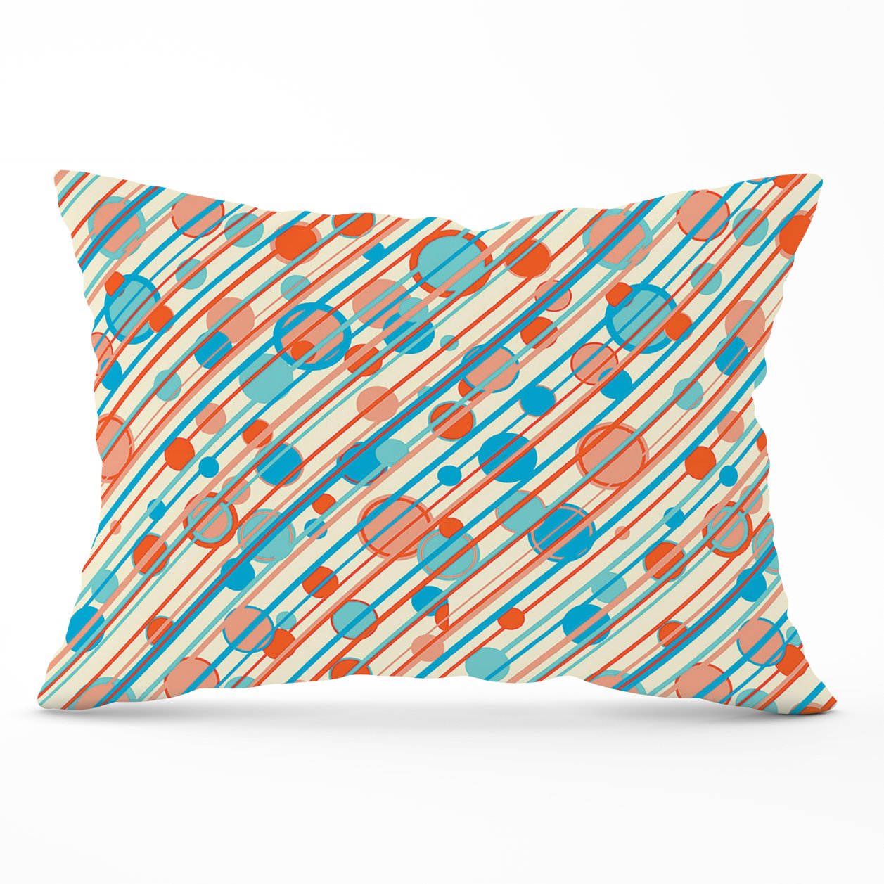 Retro Stripes And Circles Cushions