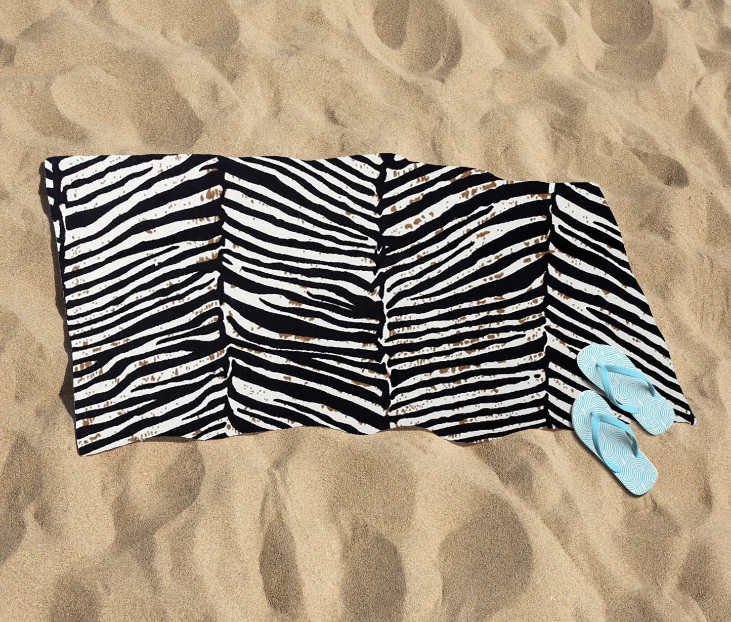 Zebra Pattern Beach Towel