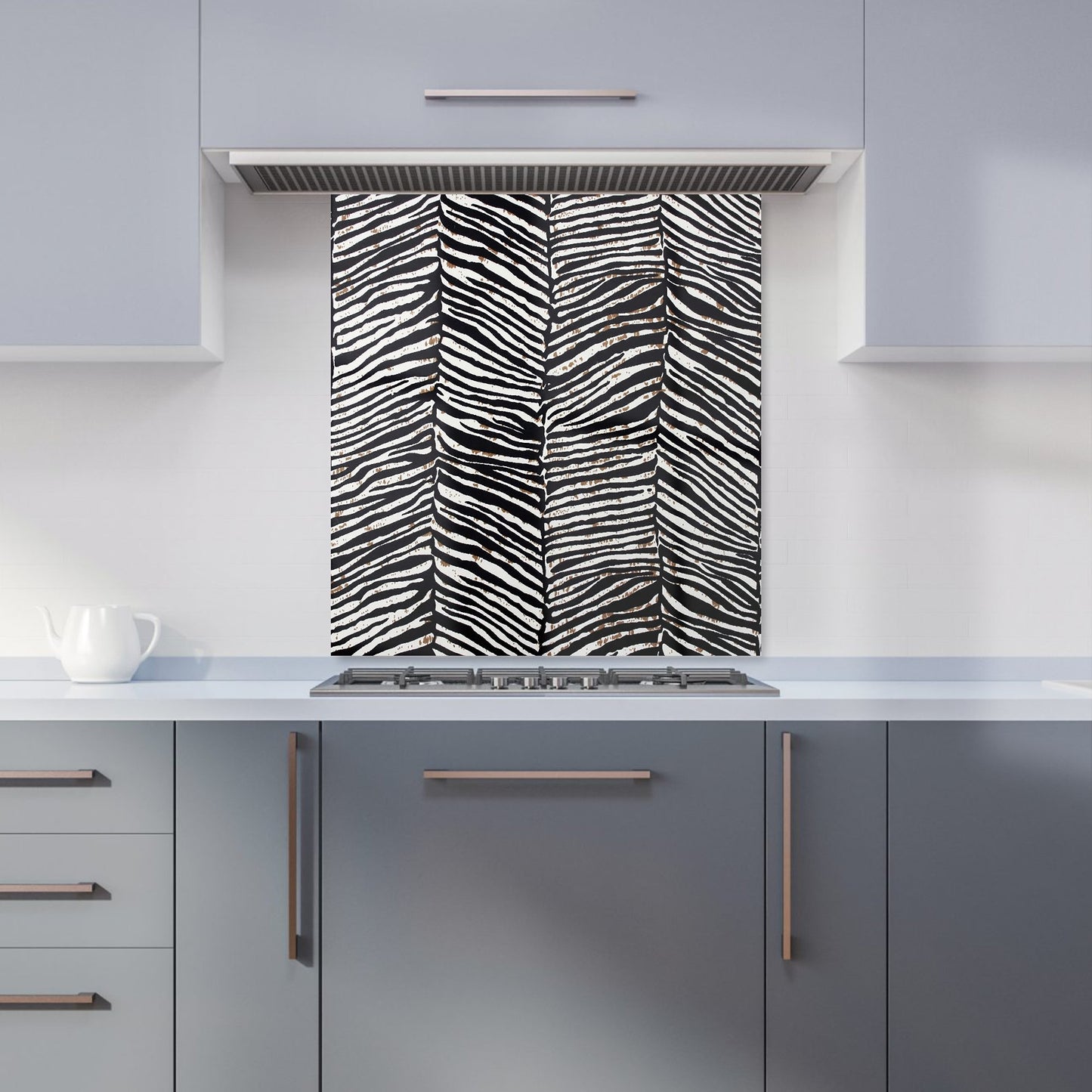 Zebra Pattern Kitchen Splashback